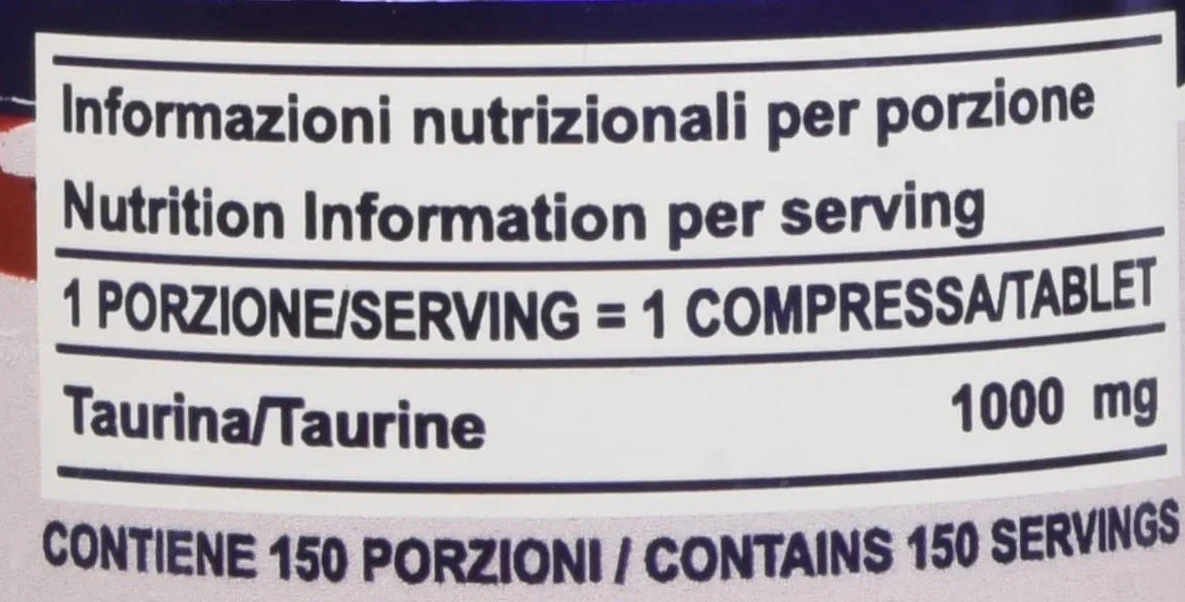 Prolàbs Taurina 1000 mg 150 compresse - Taurina compresse (pack 2 pezzi)