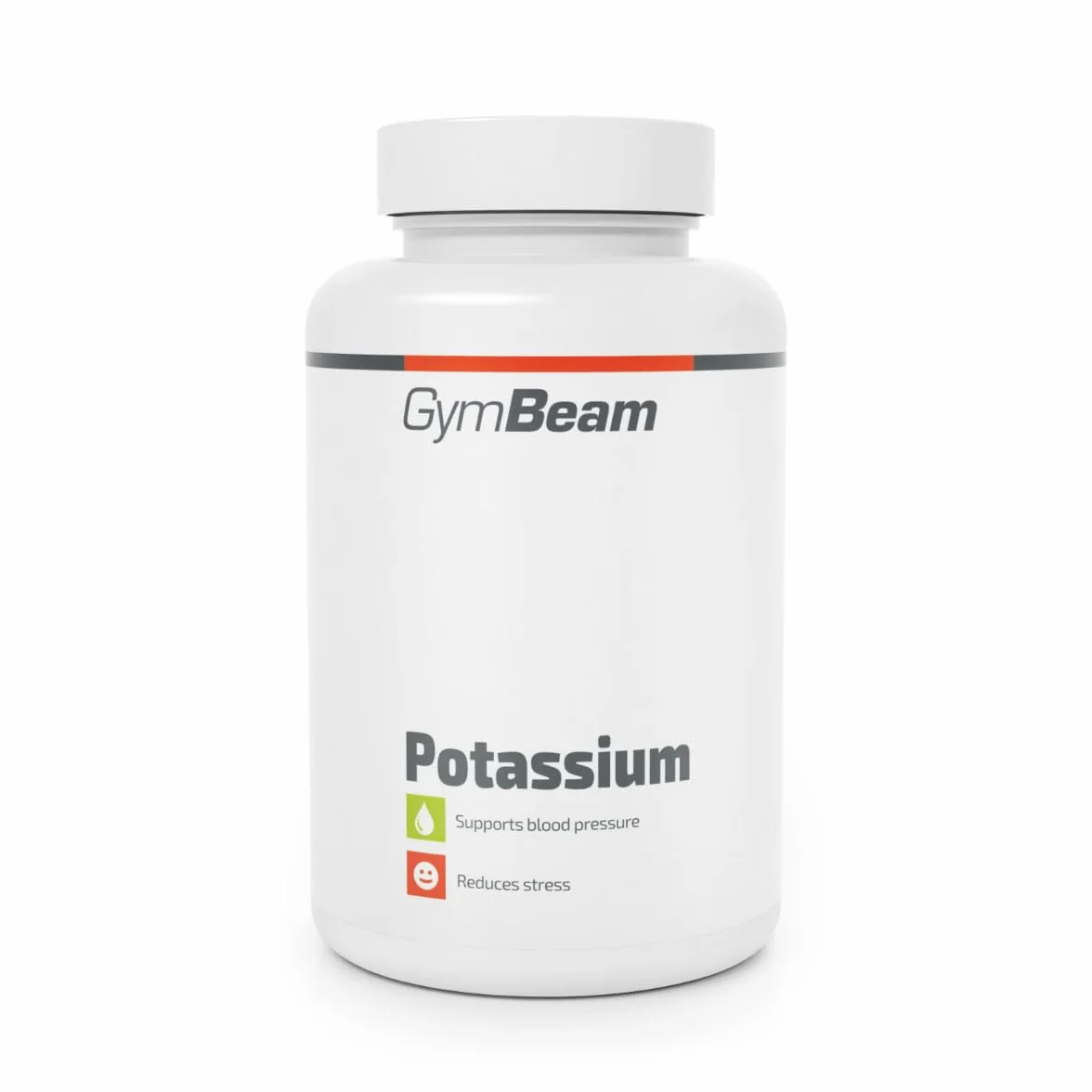 GymBeam Integratore di Potassio 60 cps, 300mg per Capsula, Citrato di Potassio per Funzionalità Mentali Ottimali e Normali Livelli di Pressione Sanguigna, Favorisce la Funzionalità Muscolare