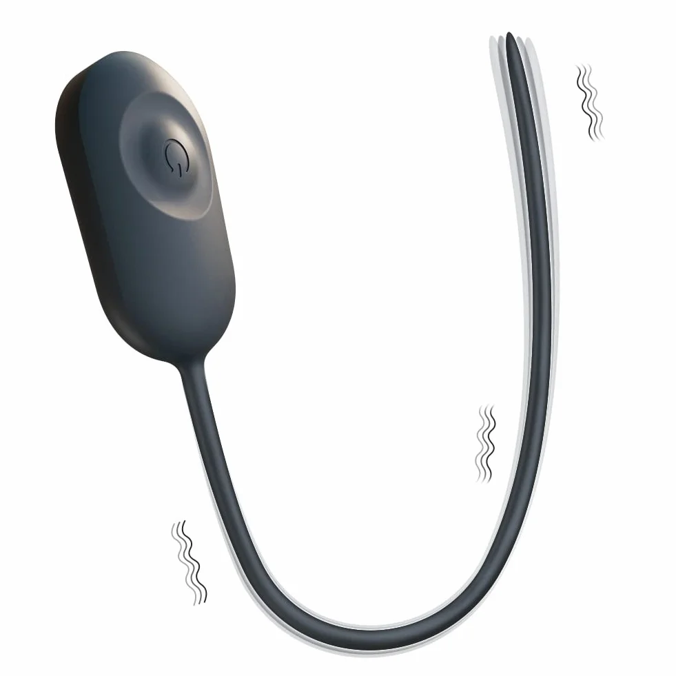 Roluck Dilatatori uretrali 10 modalità di vibrazione Dilatatore per pene in silicone Silenzioso, impermeabile, ricaricabile via USB Flessibile e liscio Giocattolo sessuale per uomini principianti
