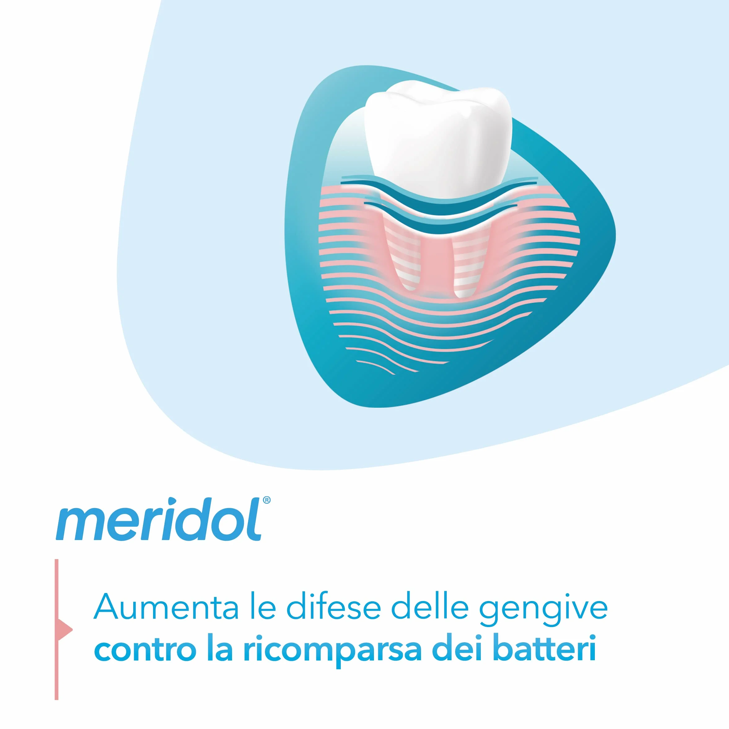 Meridol Collutorio Protezione Gengive 400ml Antibatterico 0% Alcool