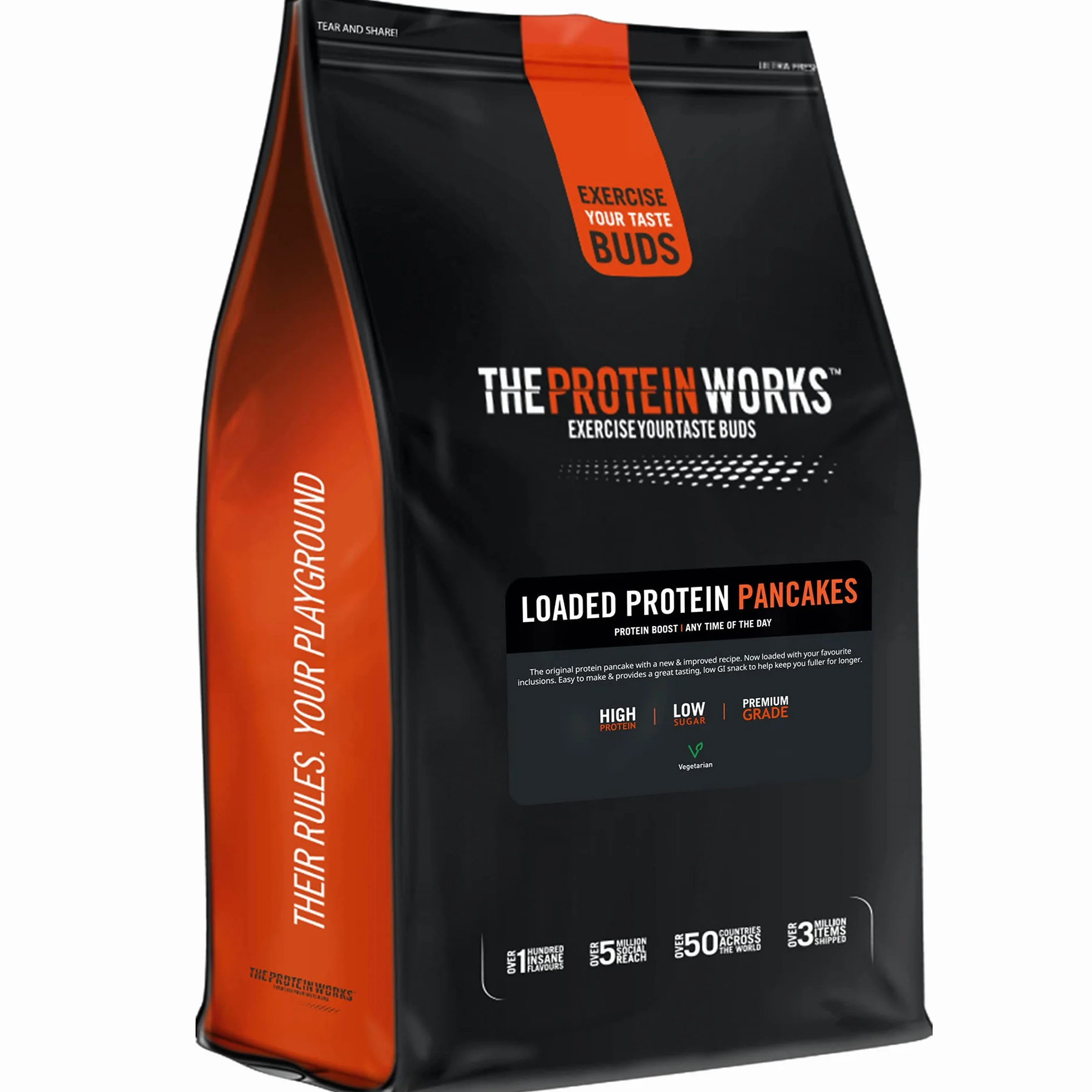 THE PROTEIN WORKS Preparato Per Pancake, 1 kg, Alto Contenuto Proteico, Basso Zucchero