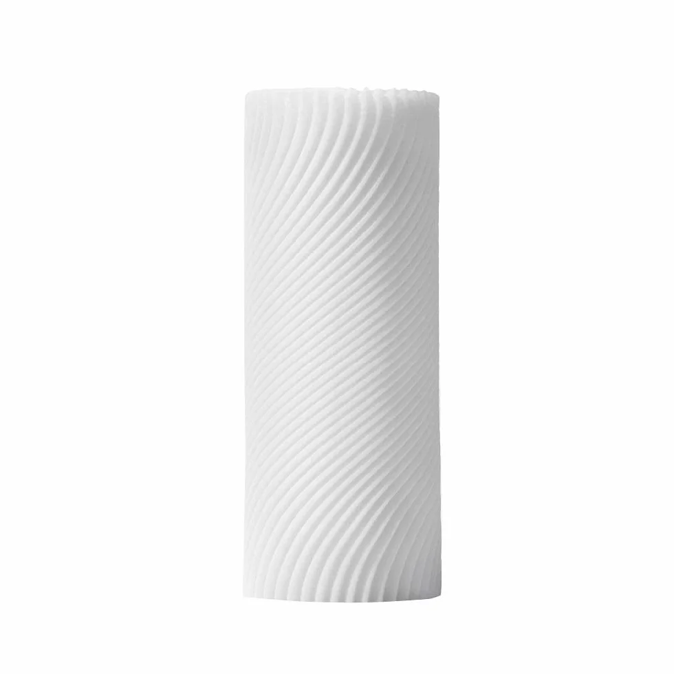 TENGA Zen 3D Sensual Sleeve Male Masturbator, Soothing Sculpted and Reusable Massager, TNH-003 Zen, White (TNH003)