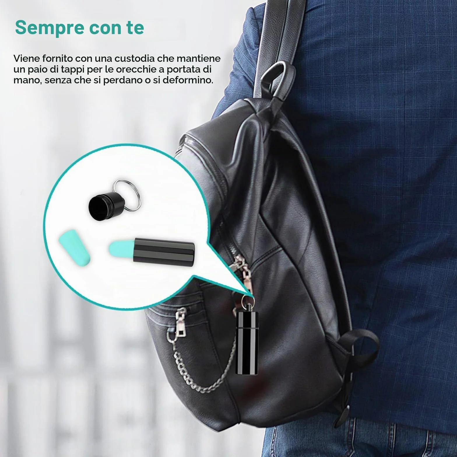 SURFOU Tappi Orecchie Dormire, 60 Paia, Riduzione Rumore 38 dB, Riutilizzabili e Confortevoli, Ideali per Russare, Studio, Viaggio, Moto, Ufficio, Dormitori Laterali, Turchese