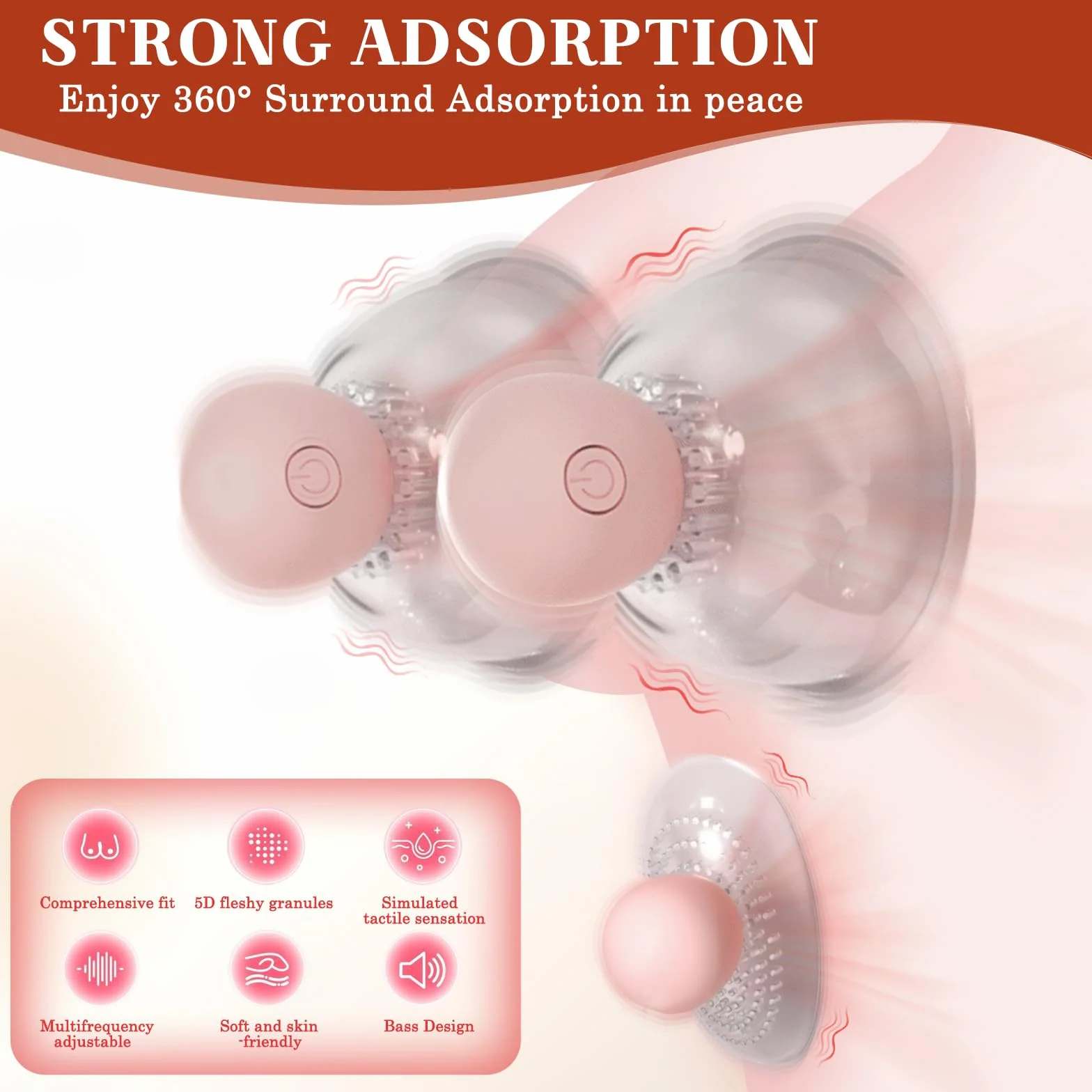 BDSMYOU Pompa per Capezzoli e Vagina 3 in 1 Sex Toys,Stimolatore per Clitoride,Succhia Clitoride e Capezzoli,Vibratoreper Donna Professionale con Telecomando,Sexytoysys Donna (A)
