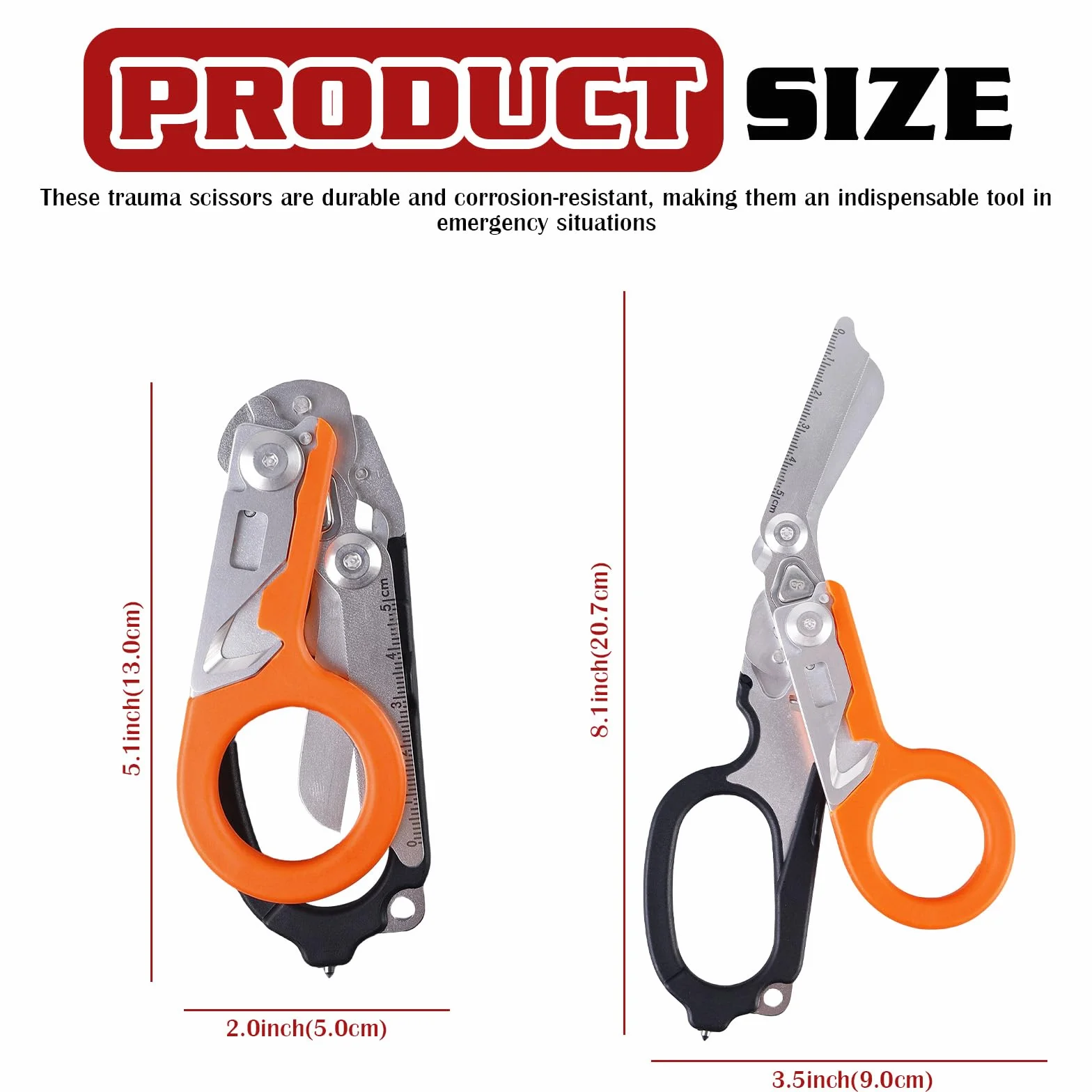 Forbici Emergenza Pieghevoli Multifunzione 6 In 1 Raptor Multitool Pinze Soccorso