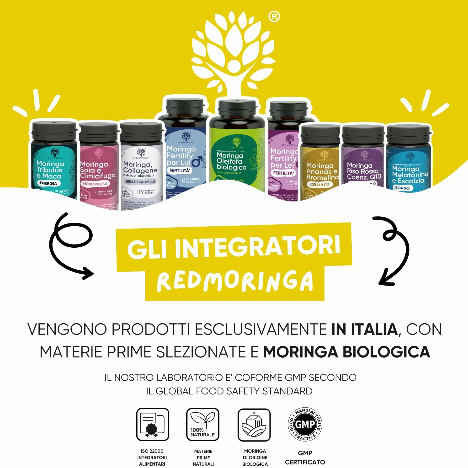 Bromelina Forte Drenante 5000 GDU 100% Naturale Anticellulite Integratore con Moringa Bio e Ananas 60 Capsule Vegane Made in Italy RedMoringa