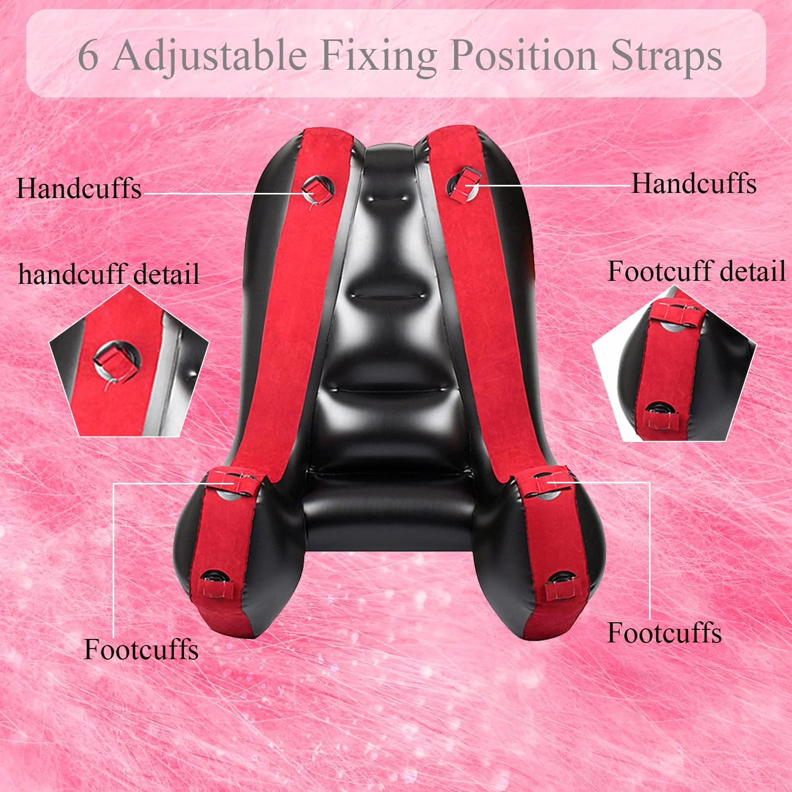 Sex Sofa Sex Furniture Pillow BDSM Sex Toys Cuscino gonfiabile per coppia Supporto posizione sessuale rampe multifunzionali