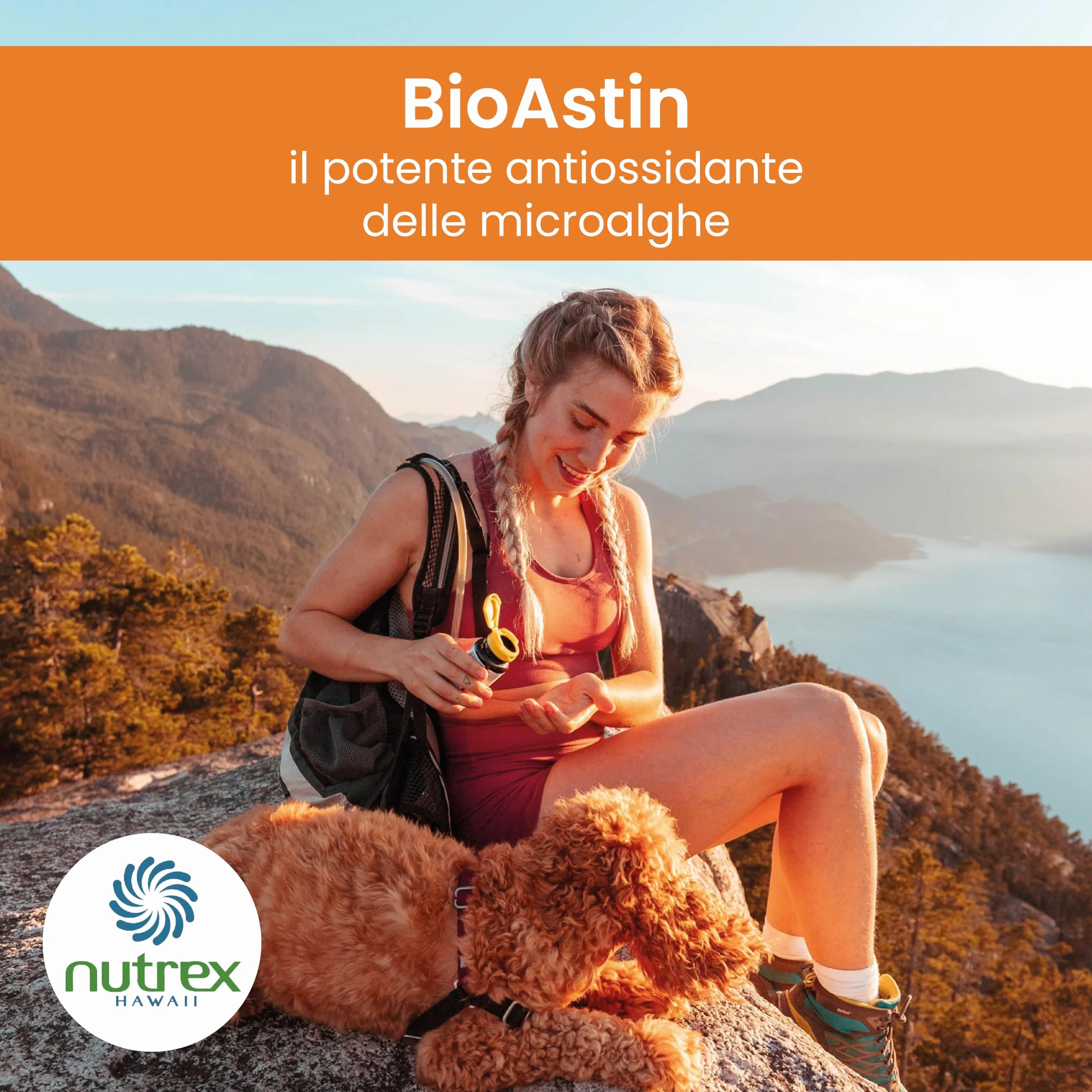 Nutrex Hawaii BioAstin Astaxantina hawaiana 4mg 60 capsule morbide Vitamina E Non OGM
