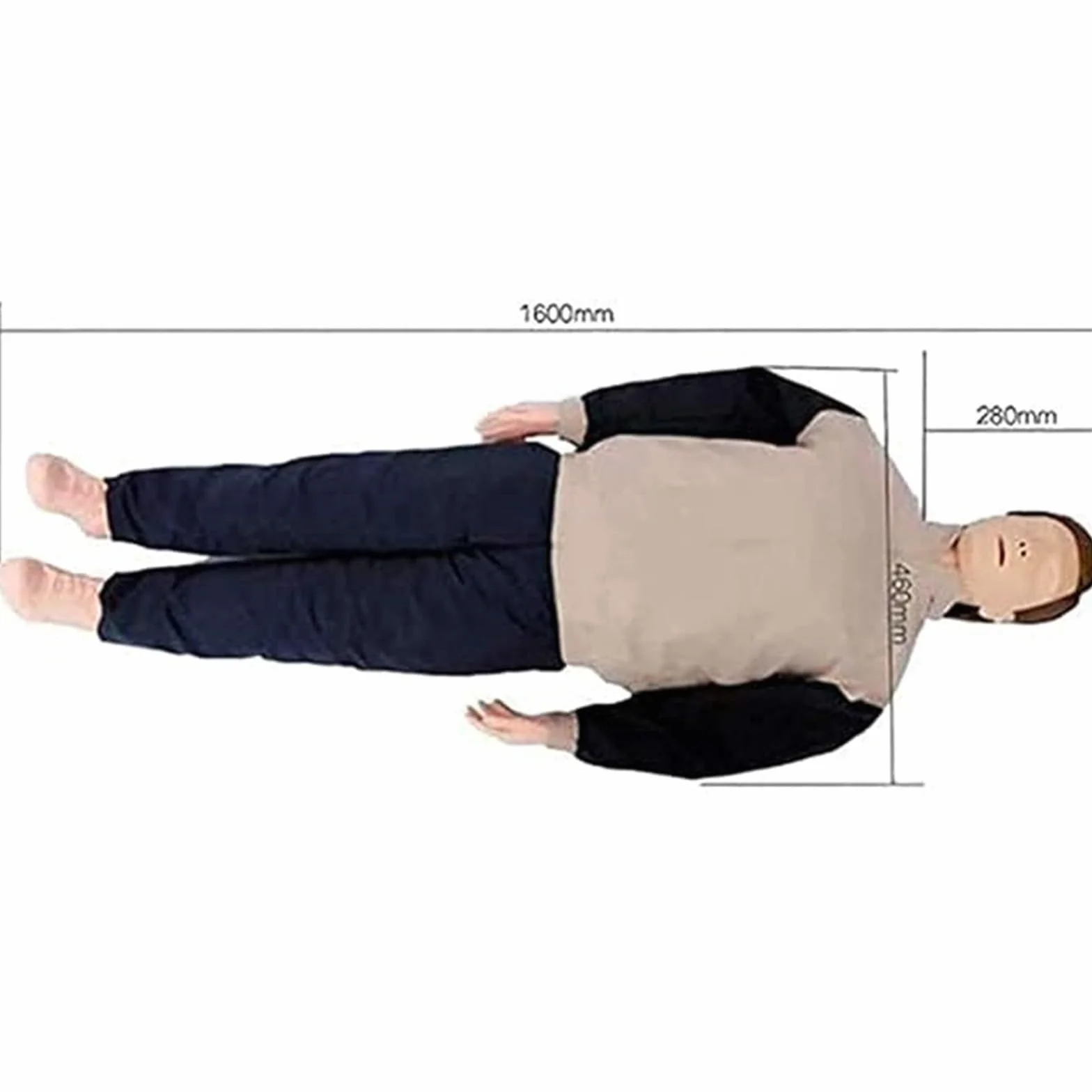 Manichino Primo Soccorso RCP Adulti 4 Sacche Polmonari Sostituibili Borsa Portaoggetti Stuoia