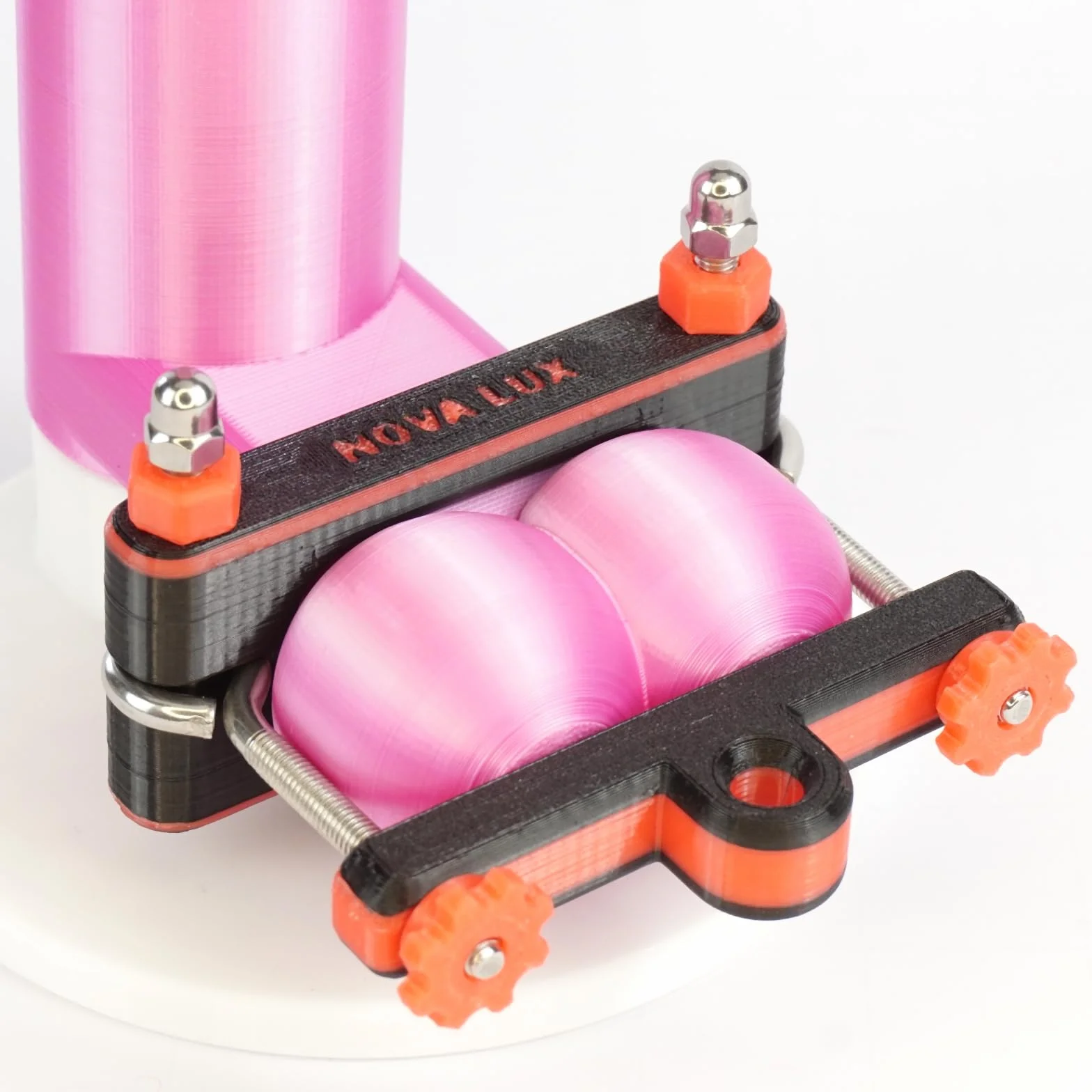 Nova Lux Dispositivo CBT BDSM HANG-SQUEEZE do testicoli – Set rosso e nero – Giocattolo erotico per uomo