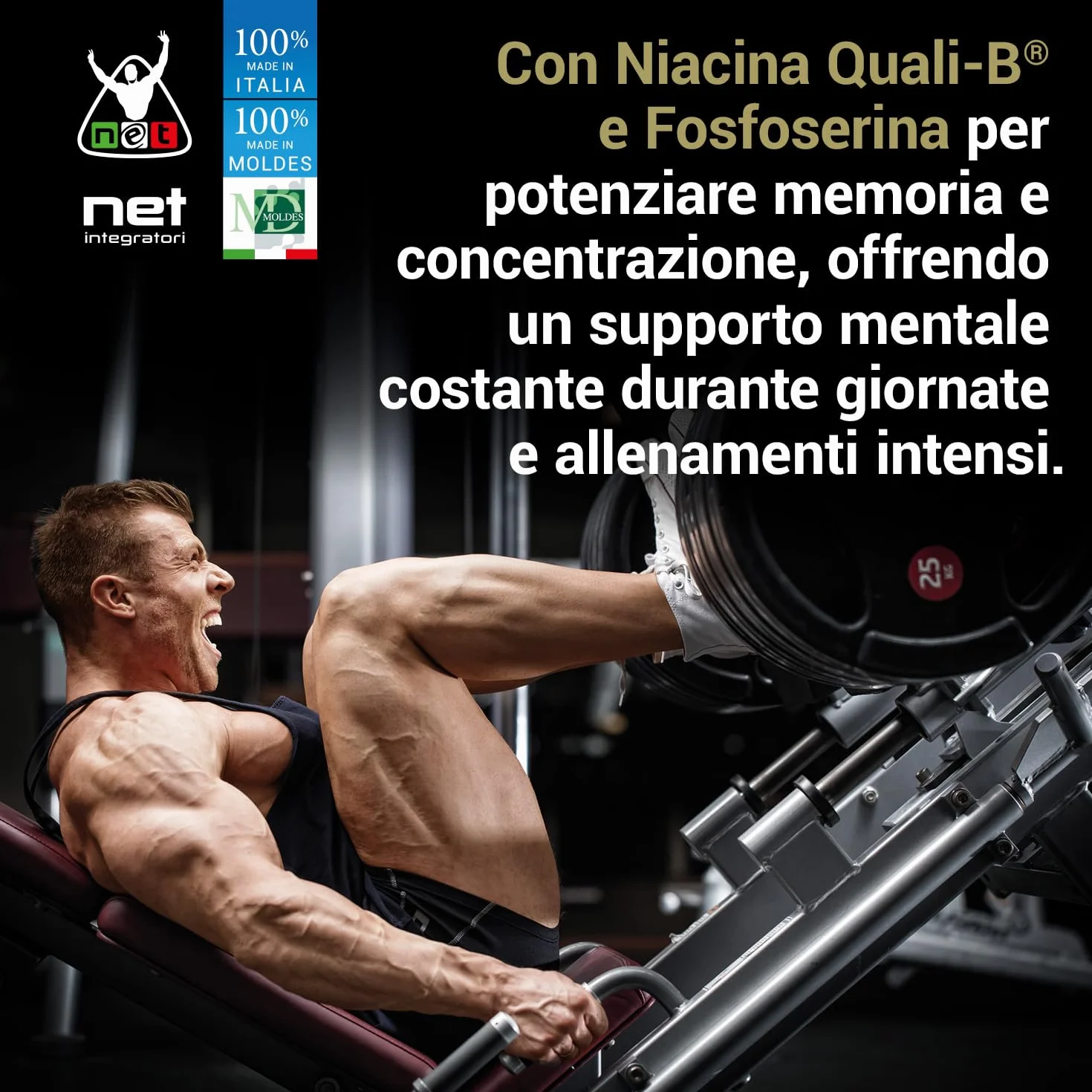 Net Integratori SPEED CAFFEINE 30 capsule Integratore Pre-Workout con Caffeina Anidra e Zynamite® per Energia e Focus Mentale