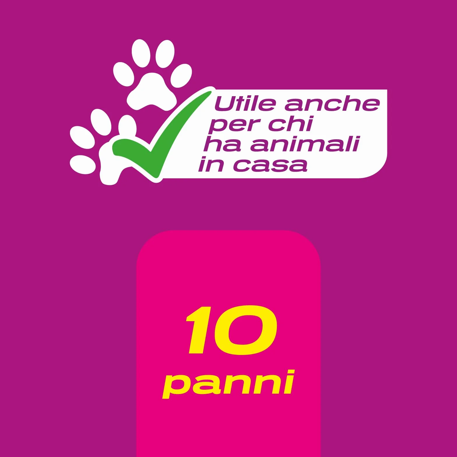 Brawn Lavapavimenti Panni Umidificati Microcapsule Profumate Tessuto Ultra Spesso Triplo Strato 25 mq Confezione 10 Panni