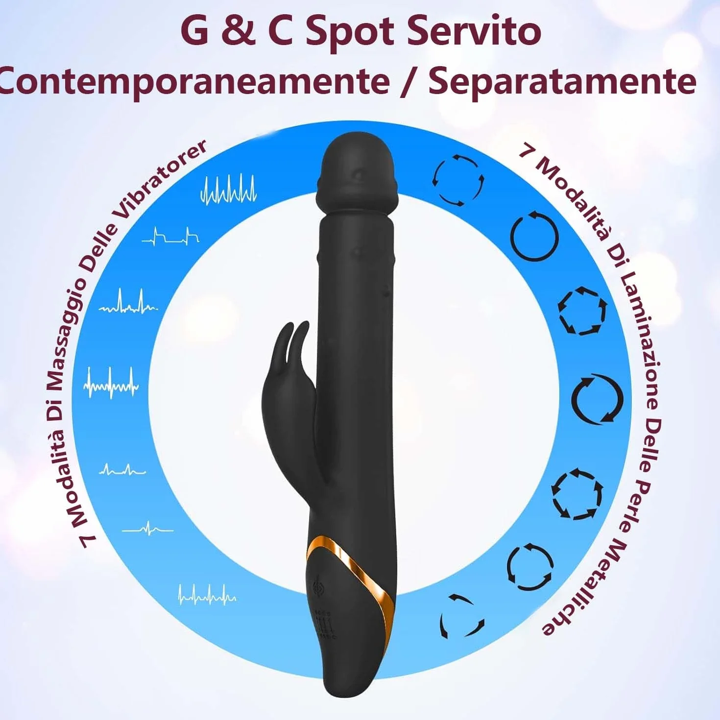 Massaggio Plug-Anälesḙx-Tỏy Elettrico Sḙx-Tỏy per Víbrâtóreper-Dónnà-Reàlîstîco V𝚒brâtōri-Cl𝚒dōr𝚒de-Dōnnâ Vîbrànte-Donnà Séxtóysdōnna Profondo-FDG7