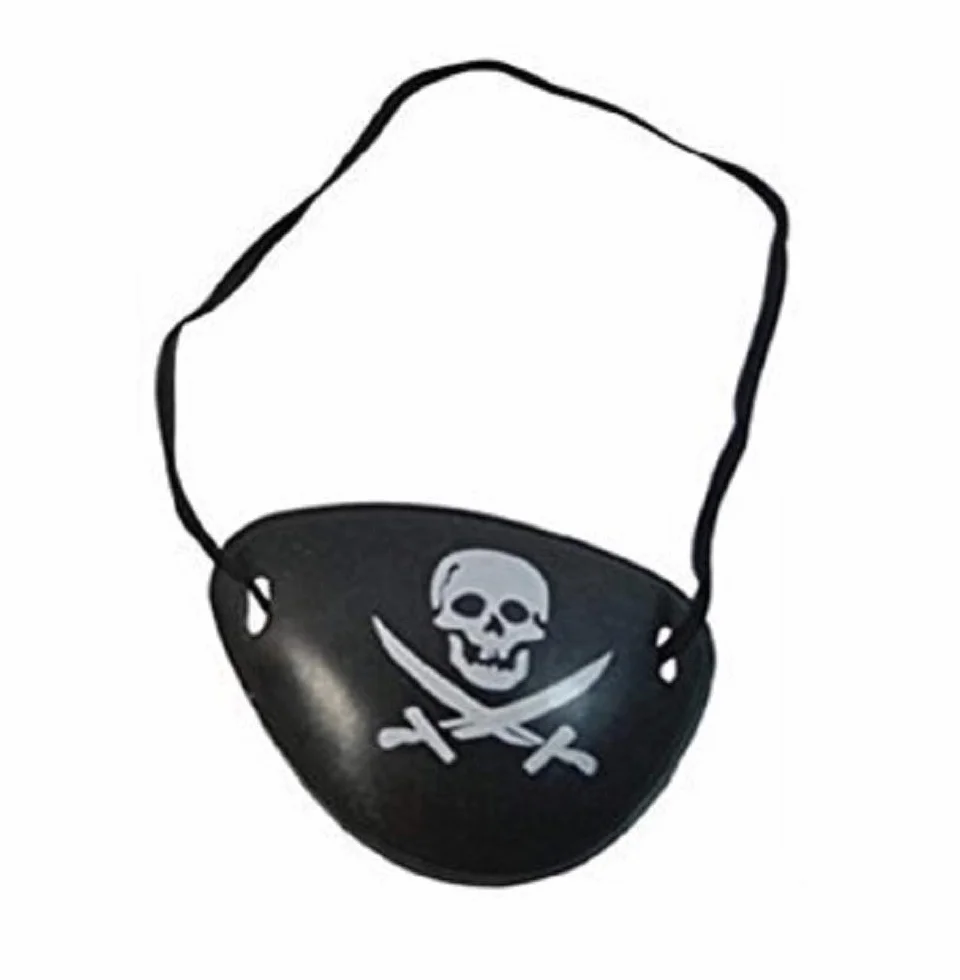 Pirata Benda per Occhio Accessorio Carnevale Halloween Adulti Bambini