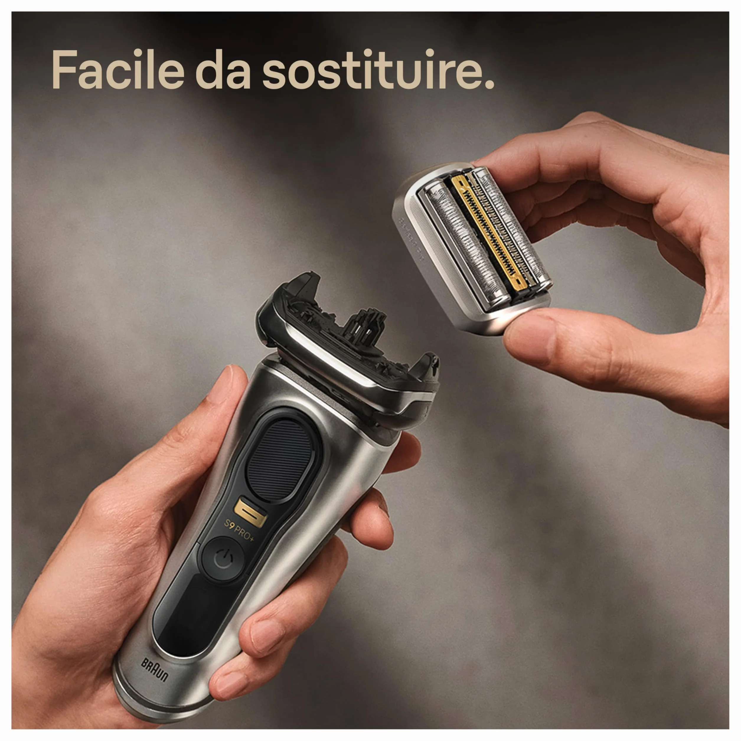 Braun Serie 9 PRO+ 94M, Testina Braun Serie 9 Originale per Rasoio Elettrico Barba, Recupera Il 100% Delle Prestazioni Del Tuo Regolabarba Uomo, Compatibile Con Tutti I Rasoi Series 9