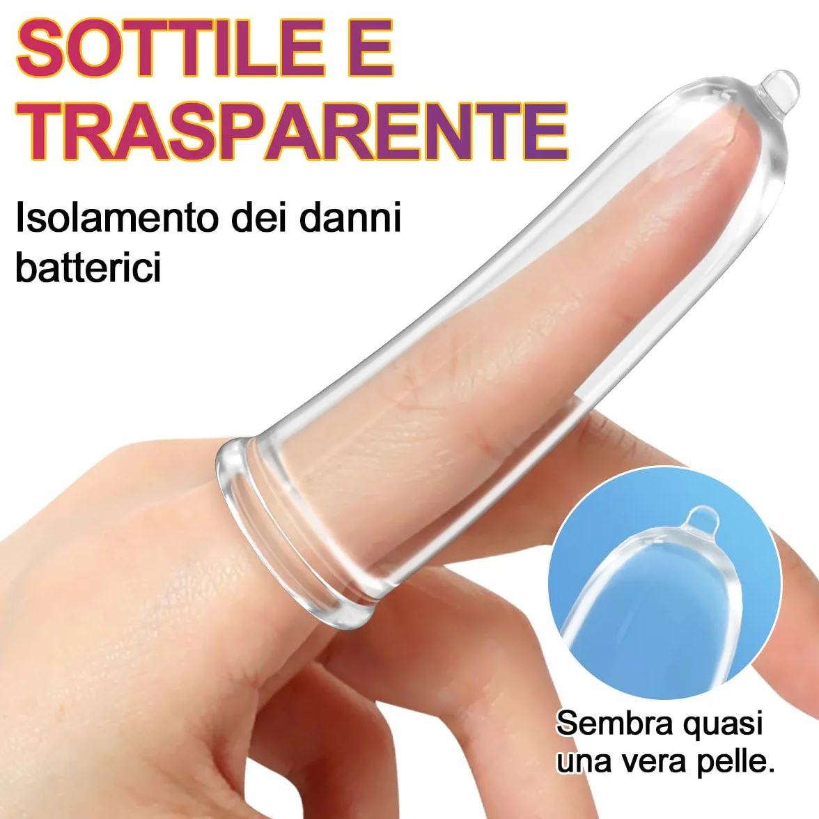 2 manicotti per le dita