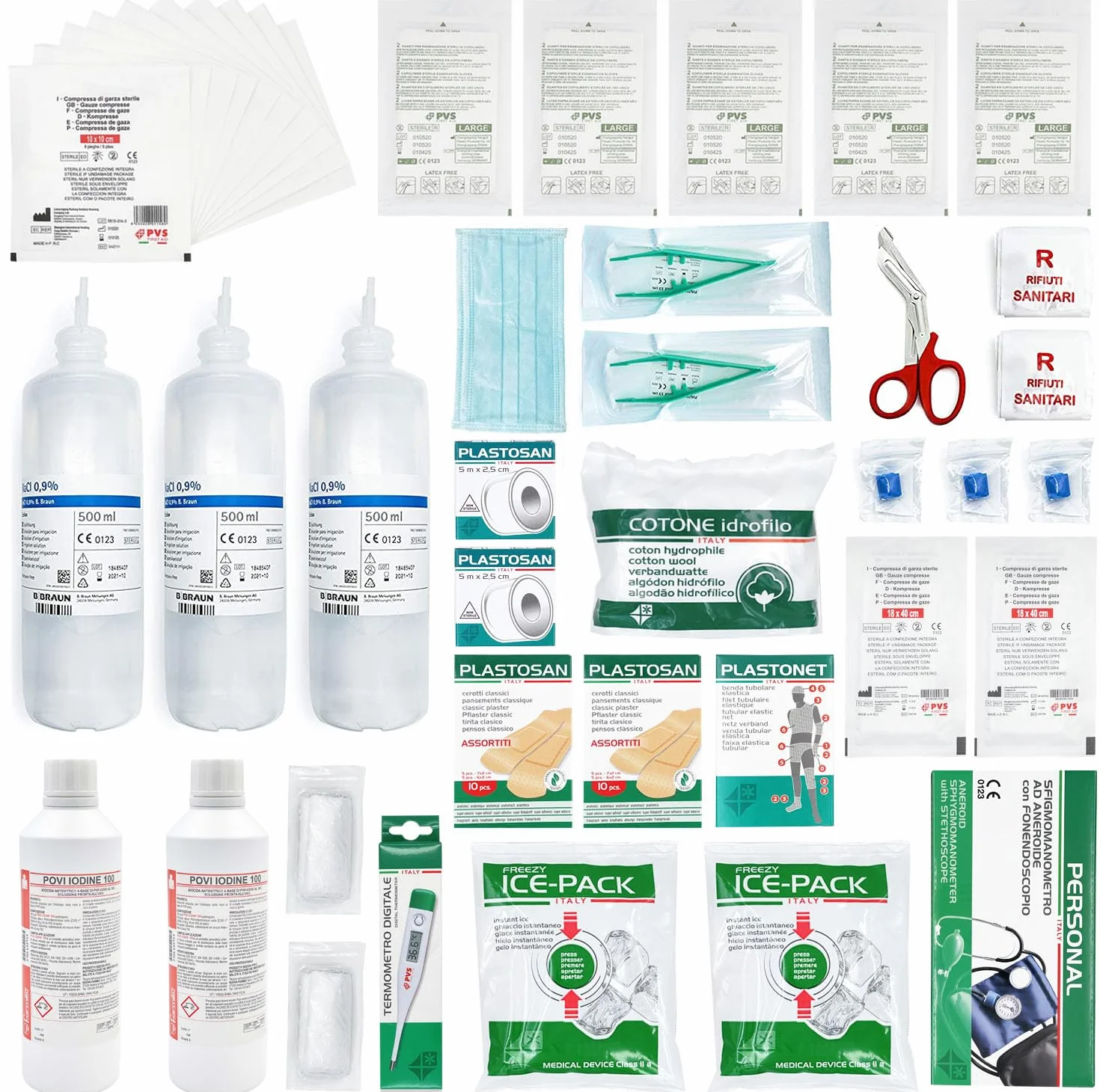 CASSETTA PRONTO SOCCORSO KIT MEDICAZIONE DM 388 AB per aziende