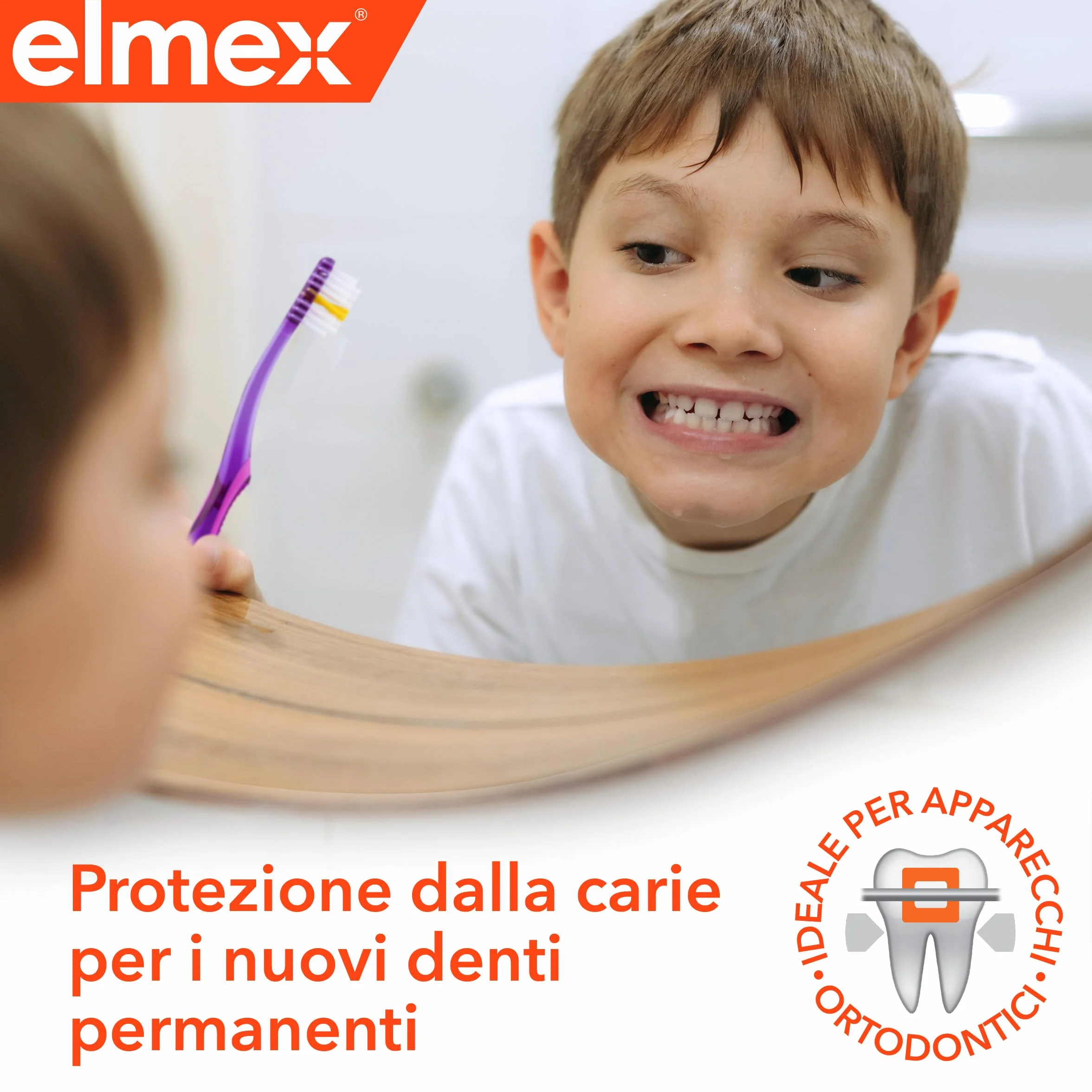 elmex Dentifricio Junior 6-12 Anni per Bambini 4x75ml | con Fluoruro Amminico | Protegge i Denti Dei Bimbi dalla Carie | Dentifricio Anticarie per Denti Permanenti | 0% Coloranti