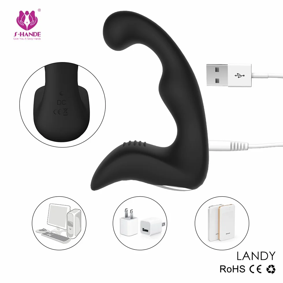 - Massaggiatóre Próstatico,Silicone Vibràtóre con 9 Modalità Di Vibrazione, Morbido Vibratǒri per Donna e Uomo Stimólazione Clitòridea e Puntó G Massaggiatóre Nero