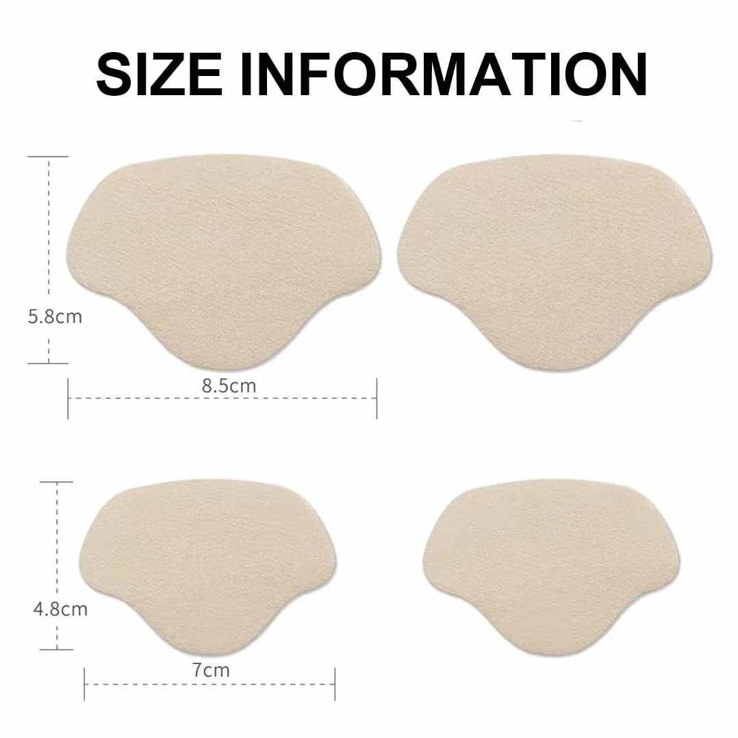 12 Paia Patch Riparazione Sneaker Autoadesive, Kit Anti-Buchi per Scarpe, Pelle, Tacchi Alti (2 Misure, 6 Colori)