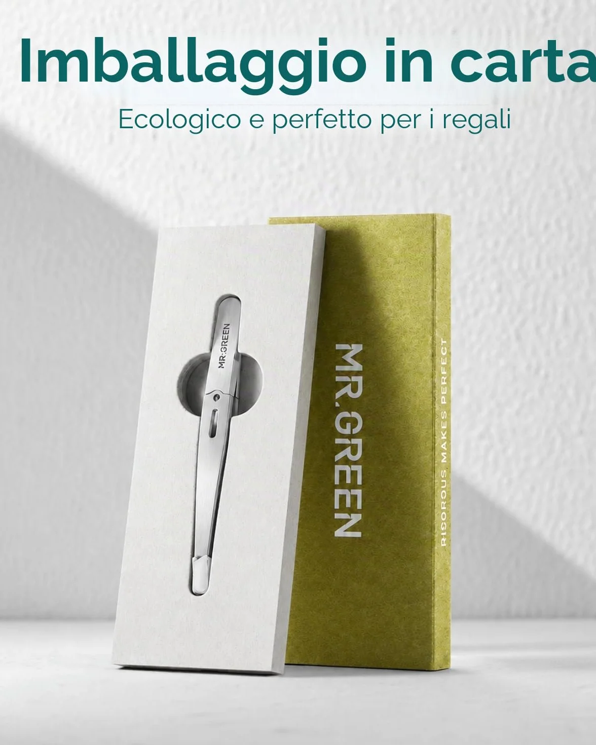 MR.GREEN Pinzette per peli del viso da donna, pinzette professionali di precisione per sopracciglia per donne e uomini,
