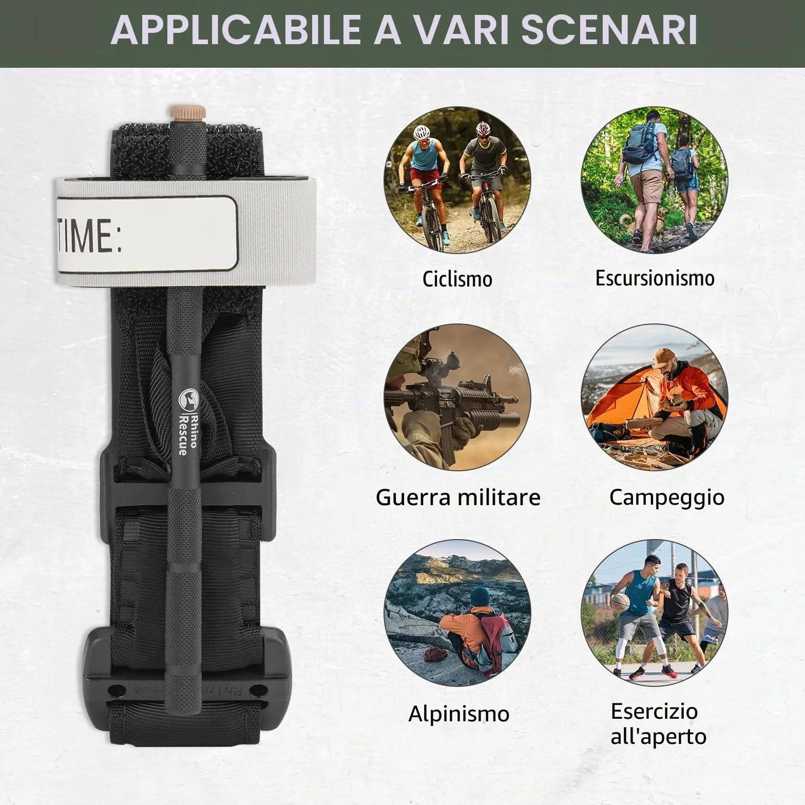 Pacchetto traumatico tattico RHINO RESCUE IFAK con materiale di medicazione fermare il sanguinamento (17PC-B)