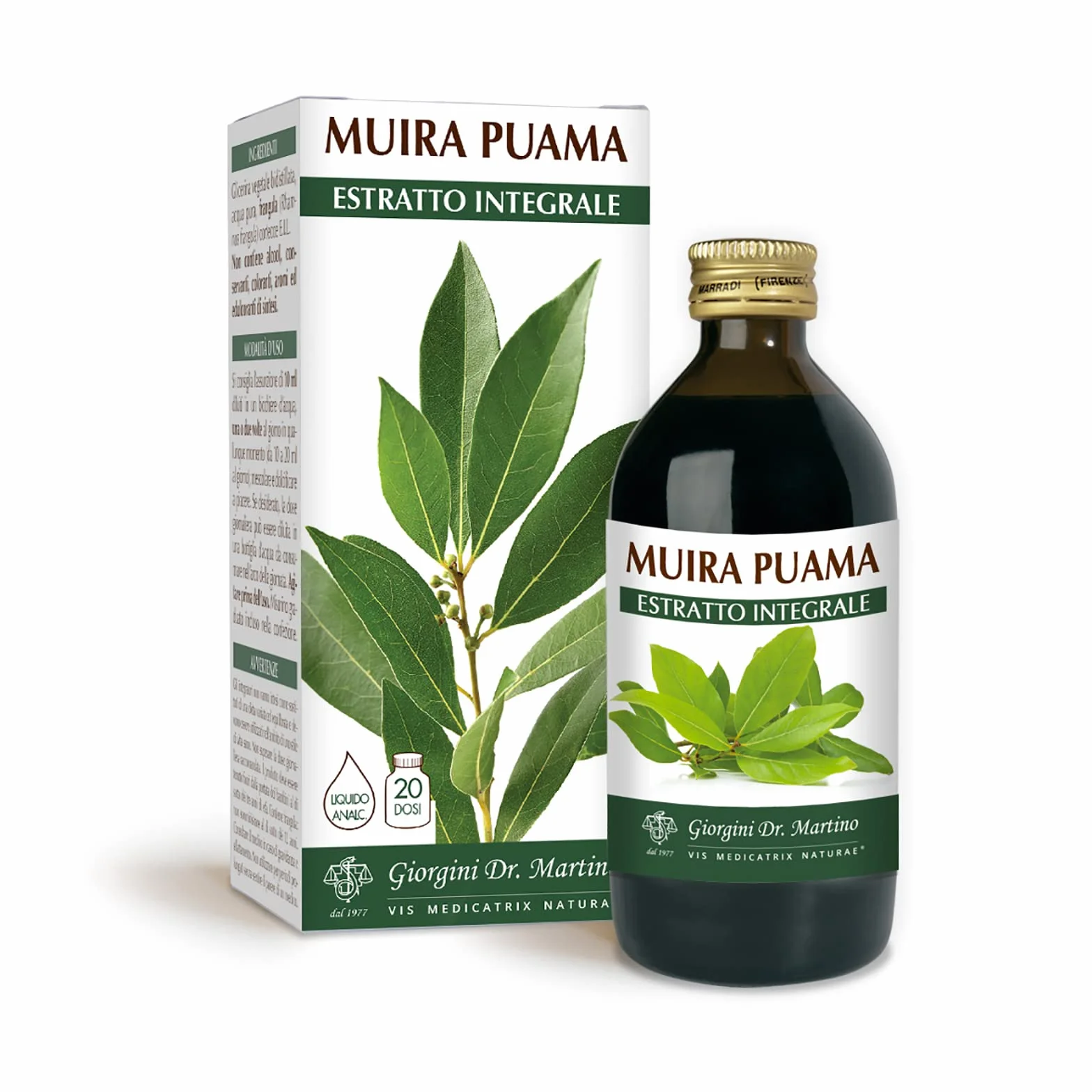 Dr Giorgini Integratore Alimentare, Muira Puama Estratto Integrale Liquido Analcoolico - 200 ml