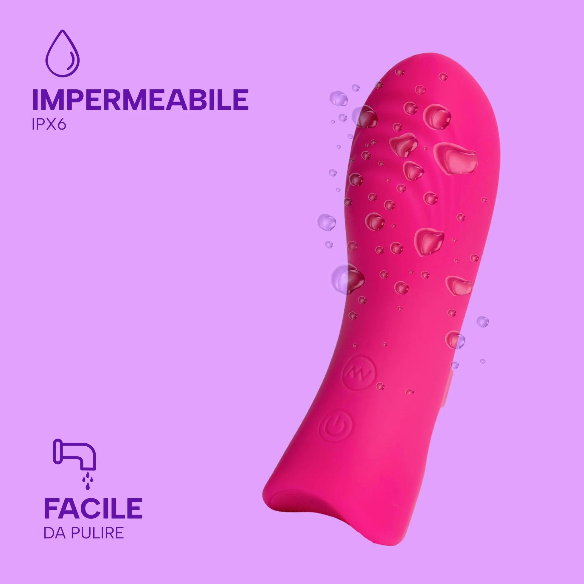 MySecretCase Vibratoreper Donna Piccolo Stimolatore Clitoride Femminile Da Dito Vibratore Clitoride Mini Formato 10 Vibrazioni USB IPX6 Precisione Mirata Sexytoysys Coppia Sexytoysys Donna Silicone