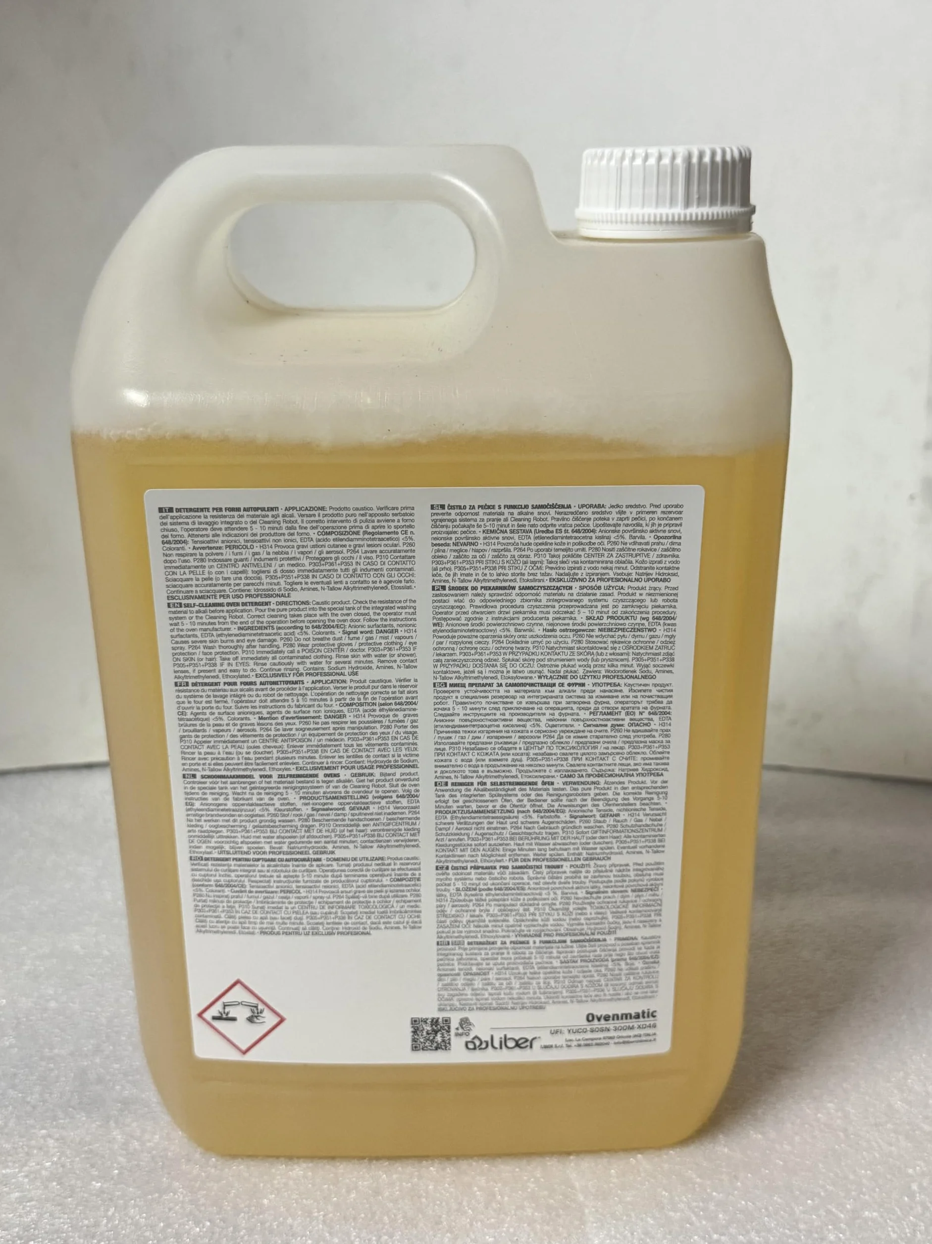 DETERGENTE PER FORNI AUTOPULENTI OVENMATIC Liber 5 Kg