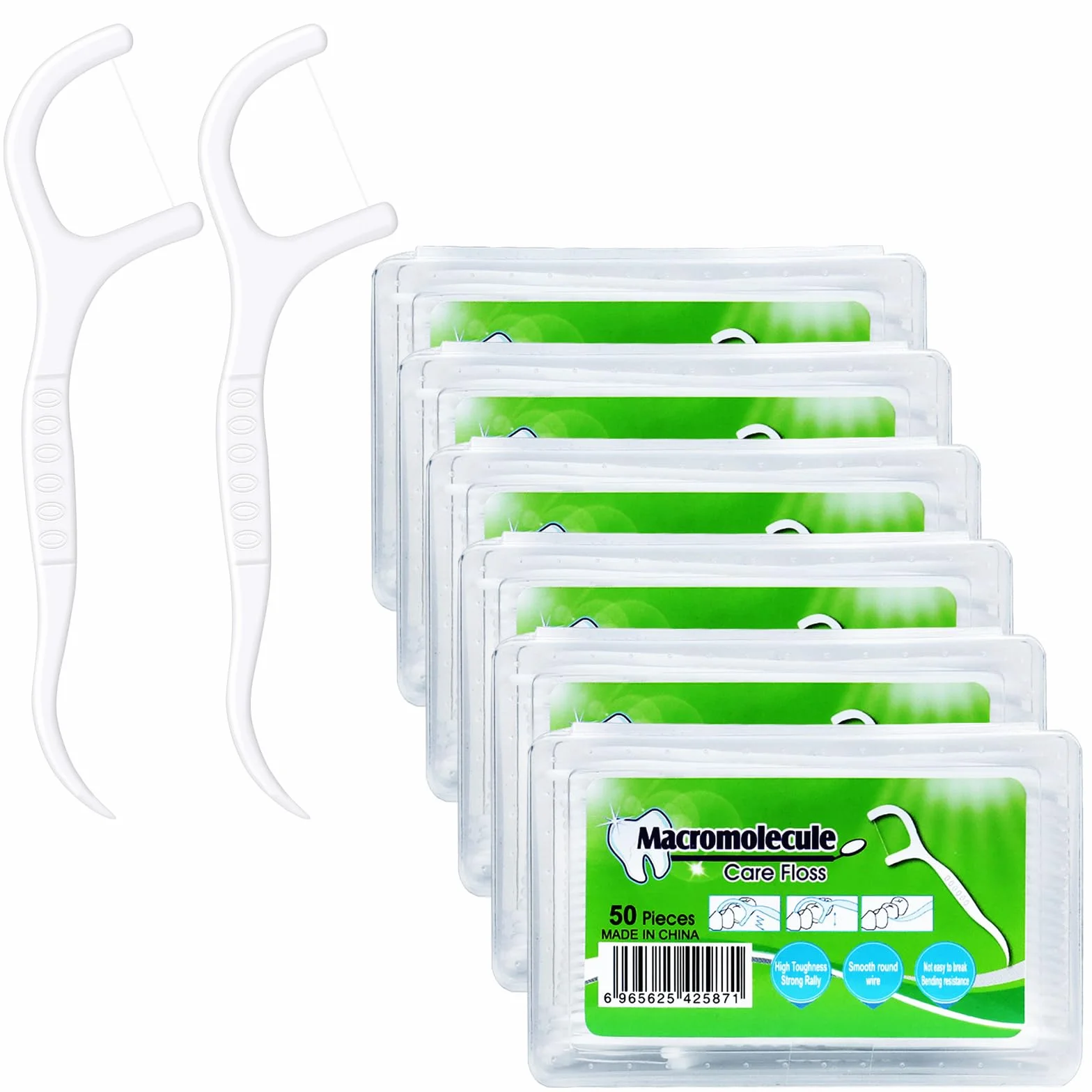 300 Pcs Filo Interdentale Forcella, Archetti Filo Interdentale per Pulizia Denti Rimuovere I Residui Di Cibo E La Placca con Custodia Igienica Portatile per Uso Domestico