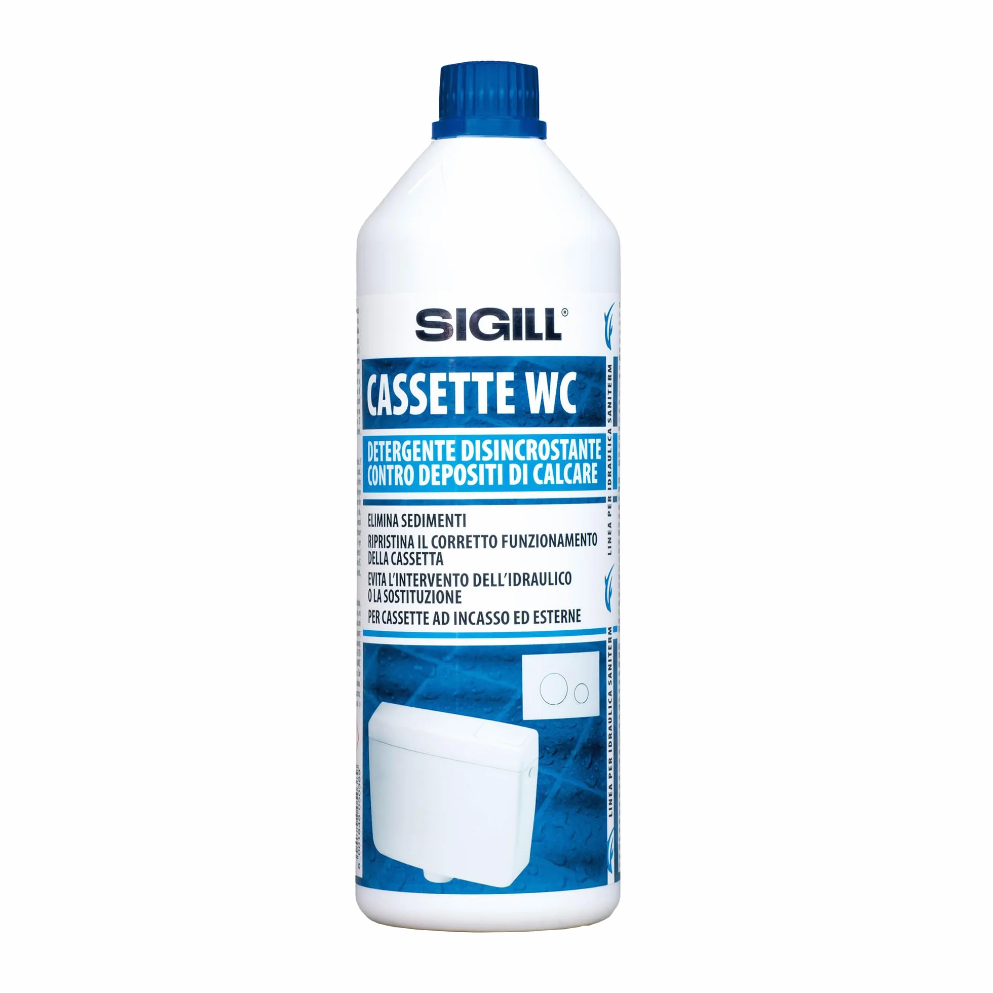 Sigill Disincrostante Cassette WC 1000 ml Rimuove Calcare Incrostazioni
