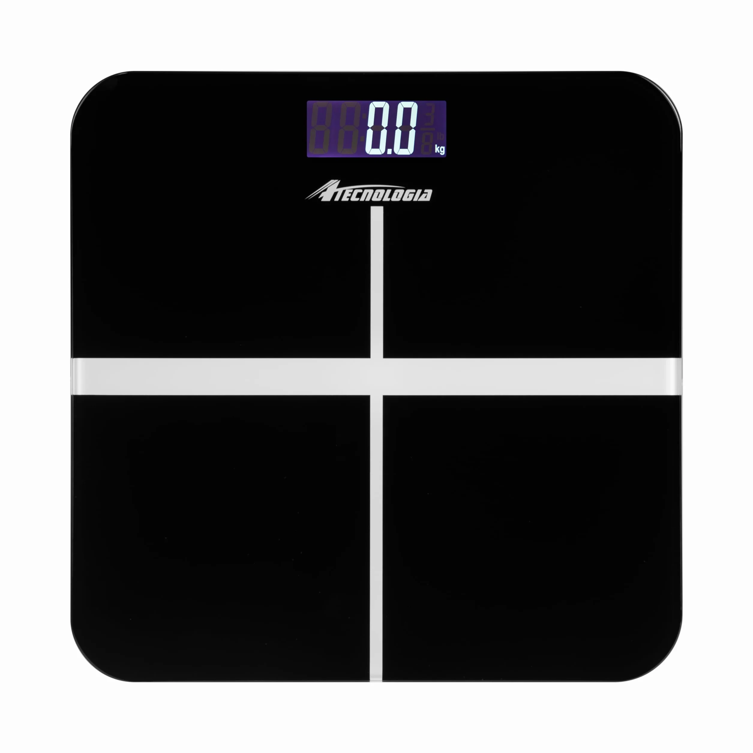 Bilancia Pesapersone Digitale Elettronica da Bagno, Alta Precisione Display a LED Retroilluminato, Step-On, Ultracompatto, Capacità 180kg, Nero