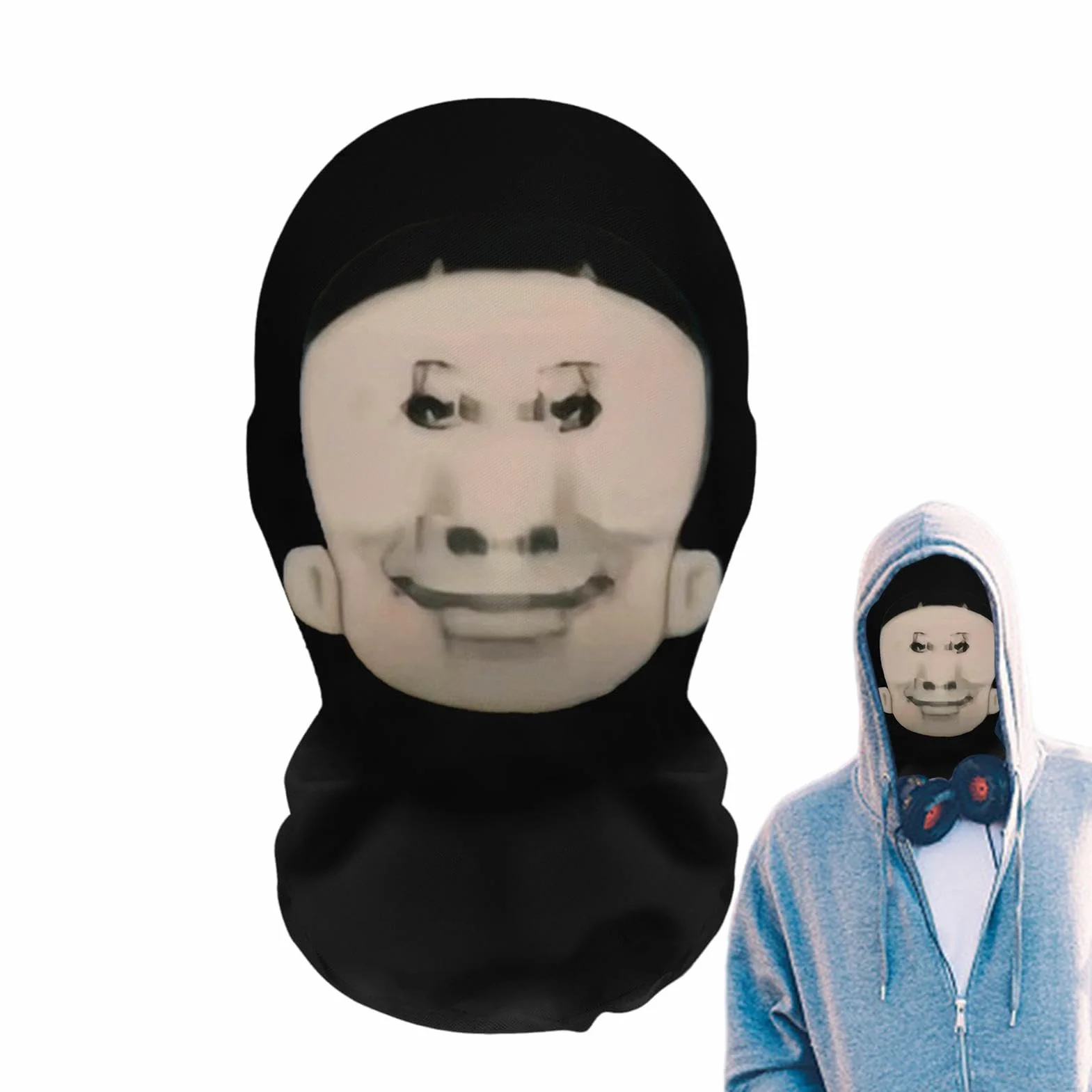 Cool Headgear Face Cover Copertura Integrale per Costume Realistica Accessorio Cosplay Adulti