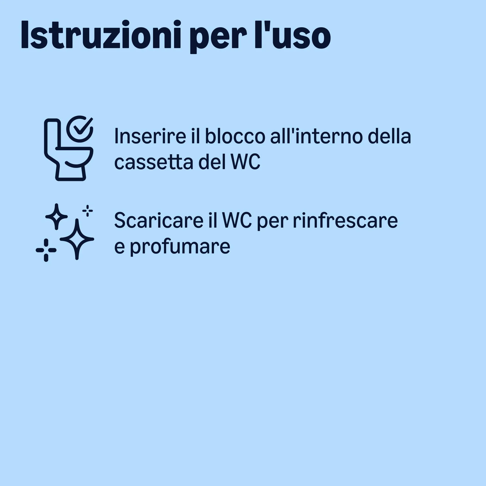 Blocco per cassetta WC, 1 pezzo, blu