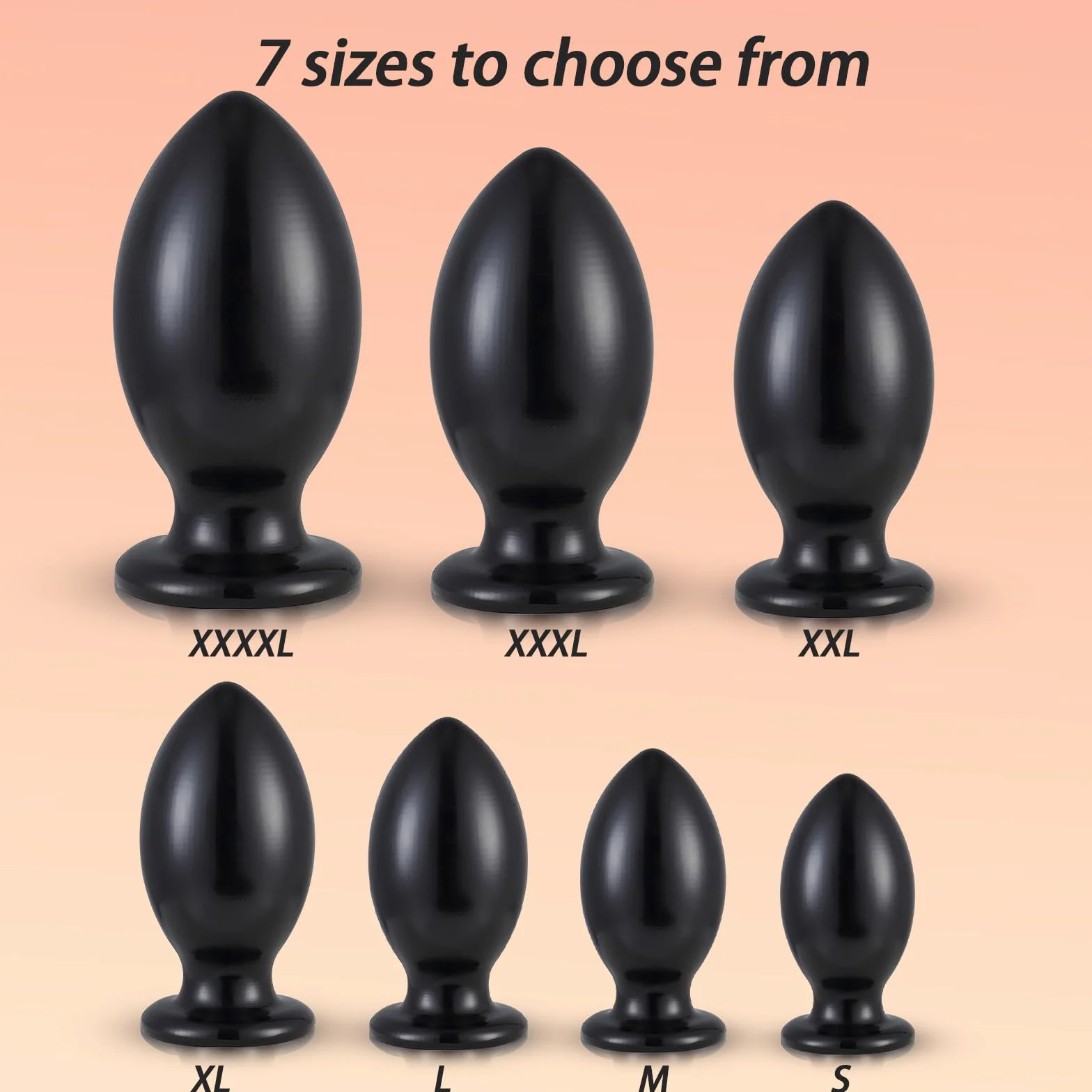 BDSMYOU Plug Anale Extra Large XXL Sex Toys,Dildo Anale Anal Plug Analesex Toy Dilatatore Ano per Donna Uomo,Toys Sessuali per Donna,Sexytoysys Uomo Coppia (M)