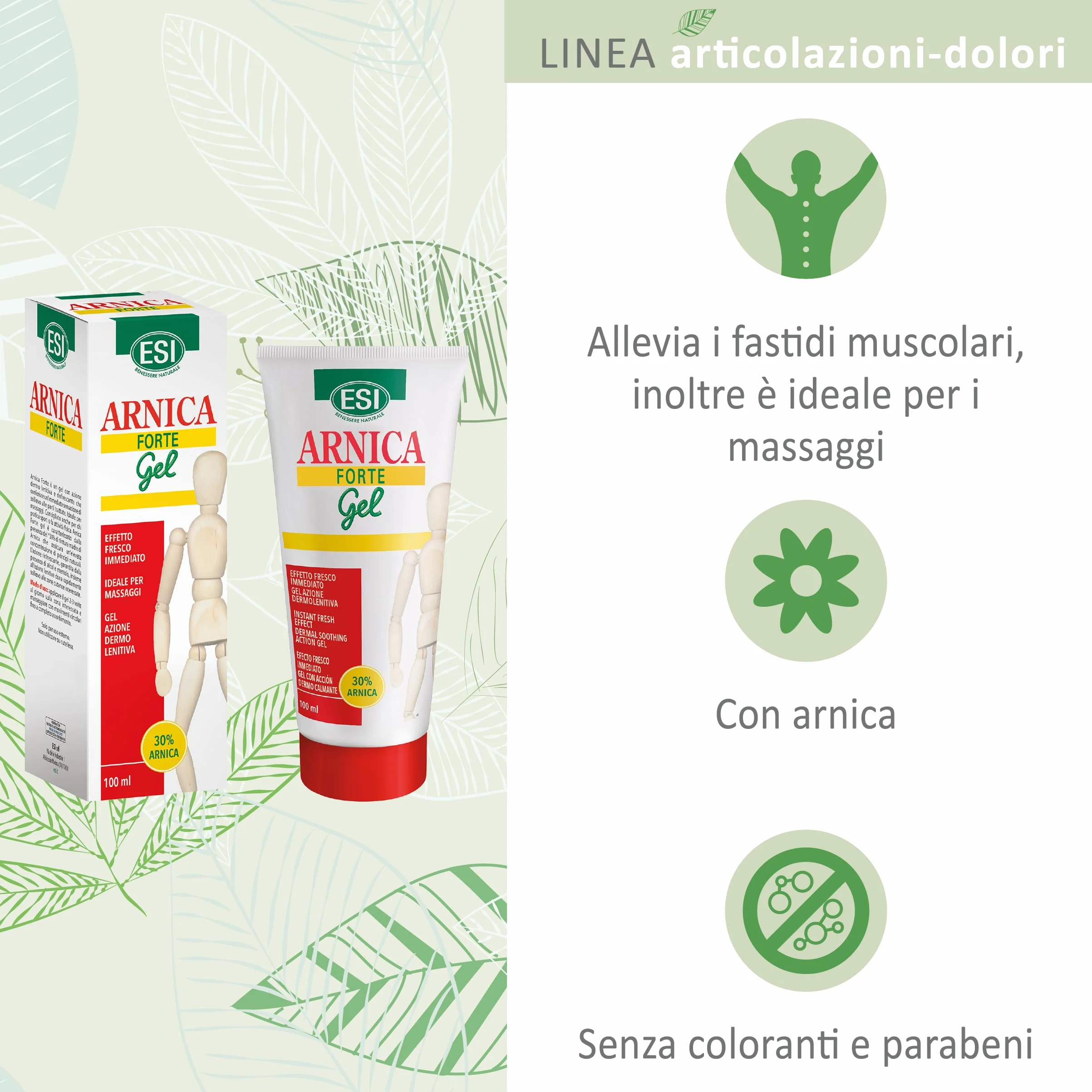ESI No-Dol Arnica Forte Gel Lenitivo Rinfrescante 100 ml