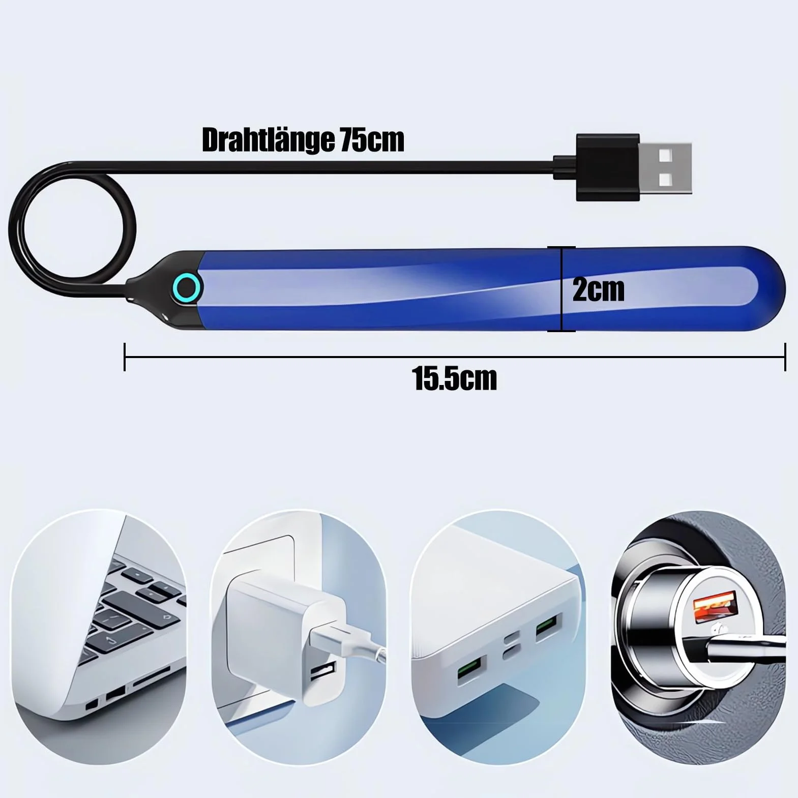SXOVO Stelo riscaldante elettrico per sex toy e masturbatori elettrici - Riscaldamento rapido, controllo automatico della temperatura con ricarica USB. Ideale per uomini, donne e coppie