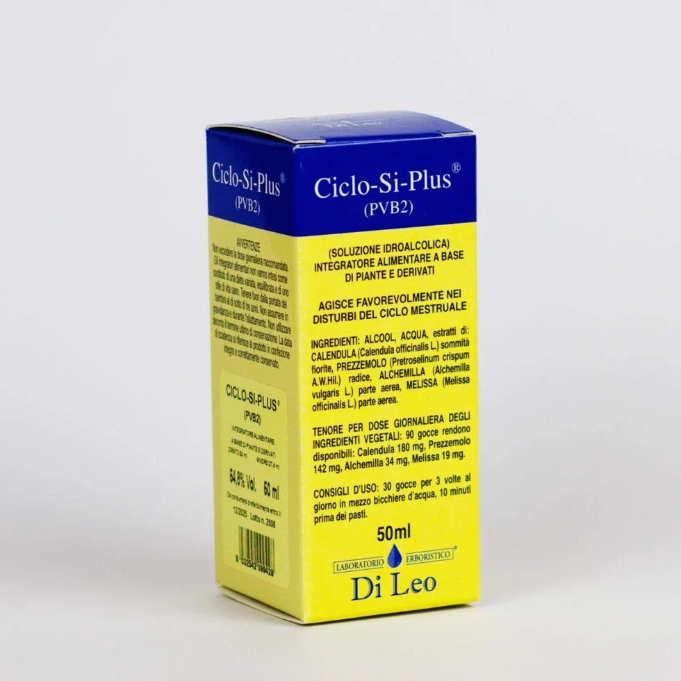 Ciclo-si-plus (Pvb2) | Calendula, Prezzemolo e Alchemilla contrastano i disturbi del ciclo mestruale, Melissa aiuta il normale tono dell’umore | Calendula, Prezzemolo, Alchemilla