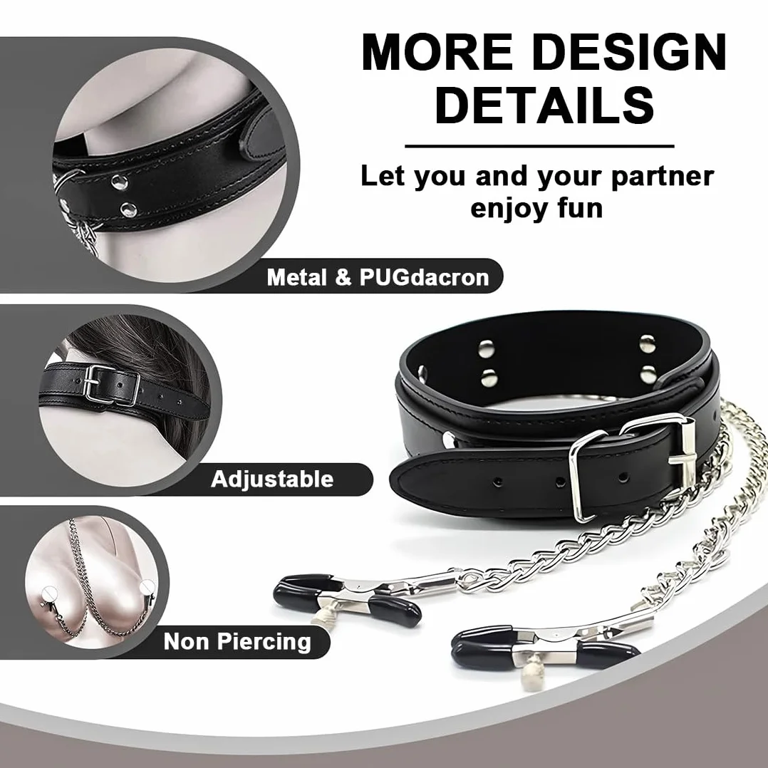 Morsetti per capezzoli Capezzoli Sesso estremo Clitoride Clip Labia Catena Clip Stimolazione capezzoli Donne BDSM Capezzolo Giocare Giocattoli erotici per le donne Donne Coppie Amanti