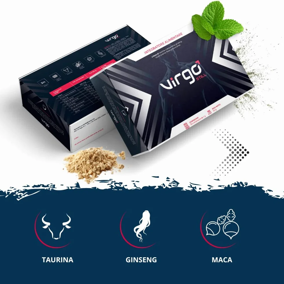 Maca Peruviana, Ginseng e Guaranà Integratore per Energia e Vitalità Maschile - 30 Compresse