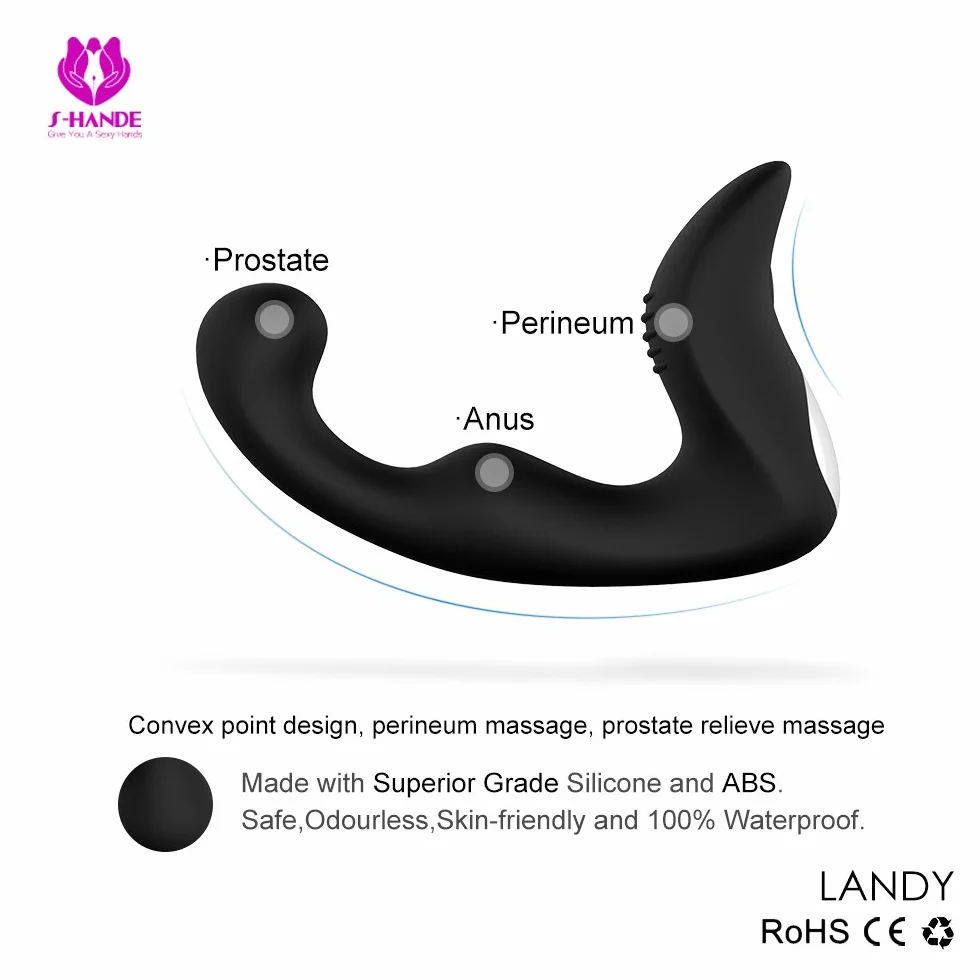 - Massaggiatóre Próstatico,Silicone Vibràtóre con 9 Modalità Di Vibrazione, Morbido Vibratǒri per Donna e Uomo Stimólazione Clitòridea e Puntó G Massaggiatóre Nero