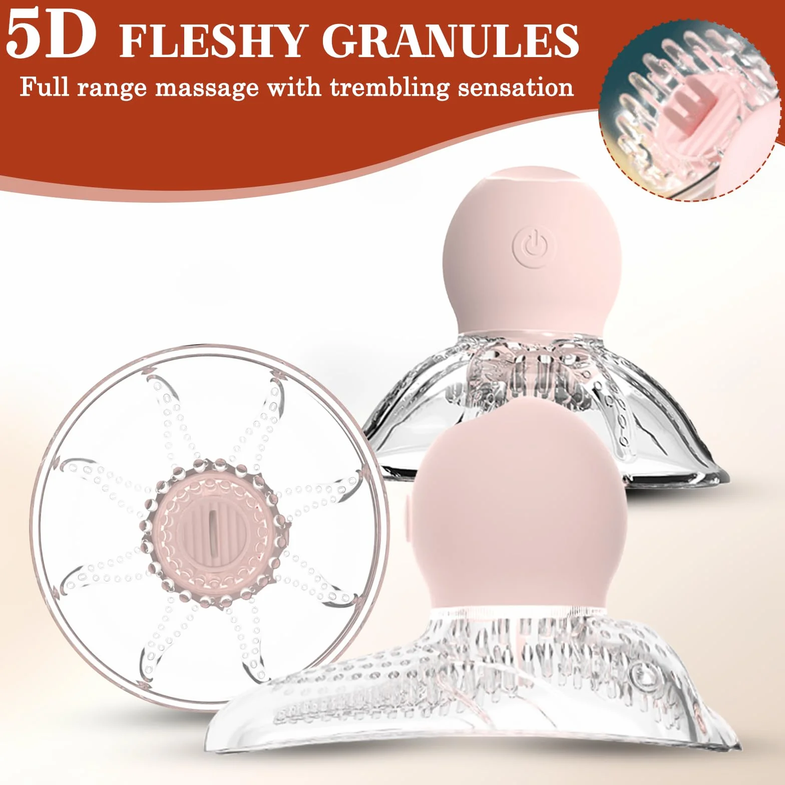 BDSMYOU Pompa per Capezzoli e Vagina 3 in 1 Sex Toys,Stimolatore per Clitoride,Succhia Clitoride e Capezzoli,Vibratoreper Donna Professionale con Telecomando,Sexytoysys Donna (A)