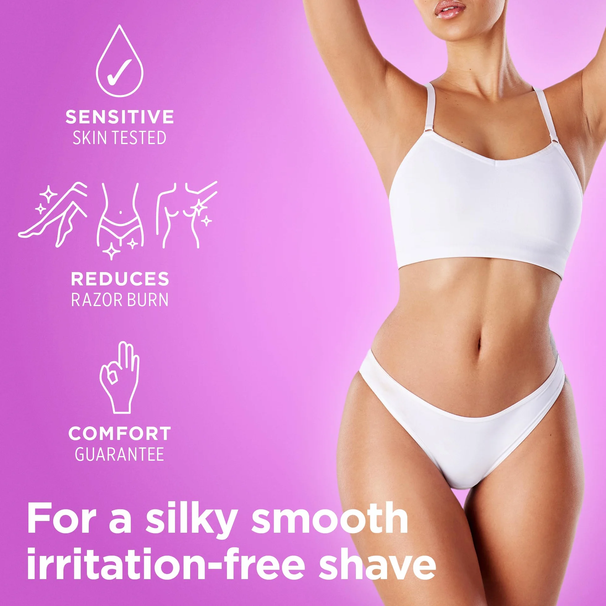 Queen of Ooh la la! Gel da barba idratante per donne, pelle sensibile, bassa schiuma, per gambe, ascelle e bikini, cocco e vaniglia, vegano, 93,4% ingredienti naturali, 150ml