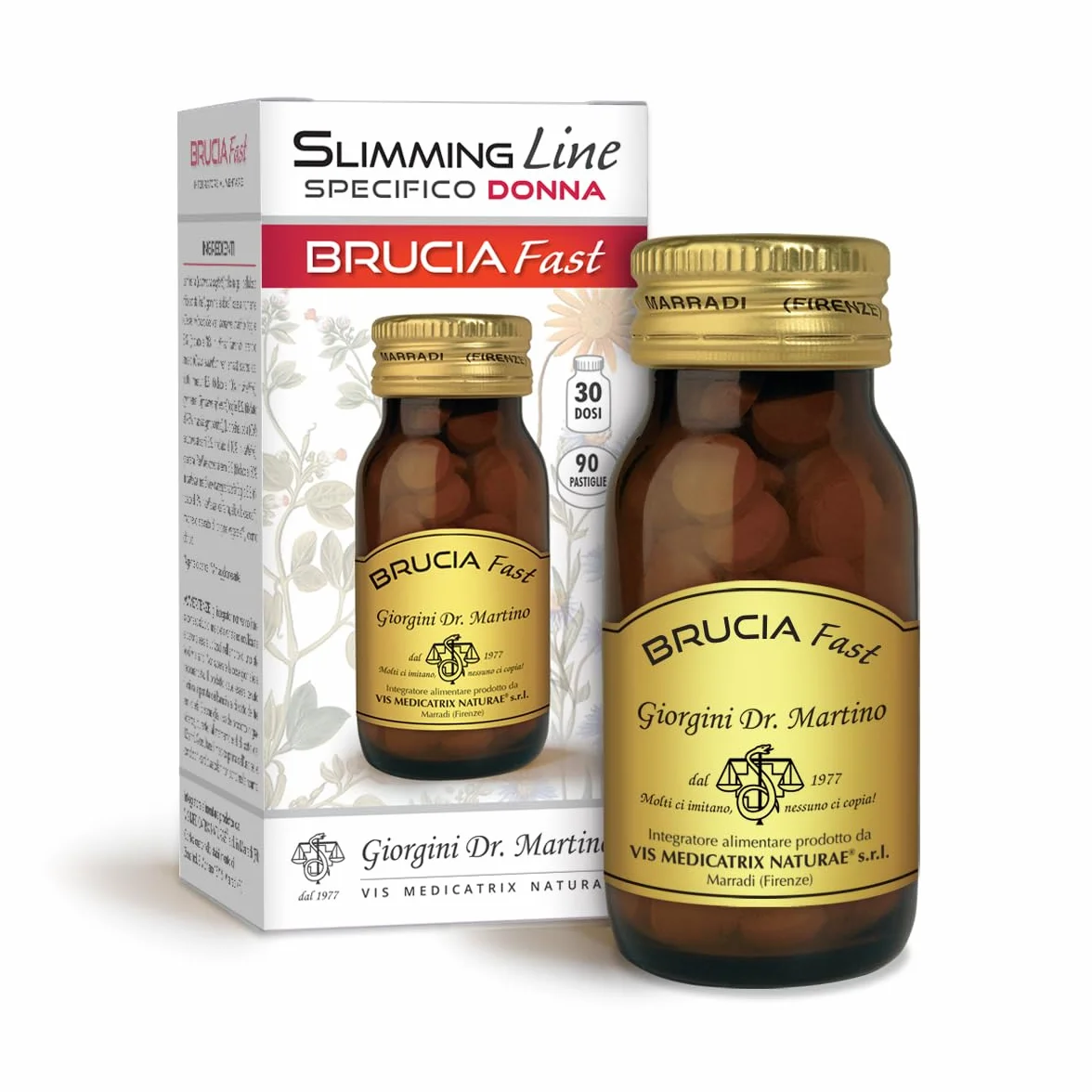 Dr Giorgini BRUCIA FAST Donna Pastiglie 45 g integratore con arancio amaro per il metabolismo