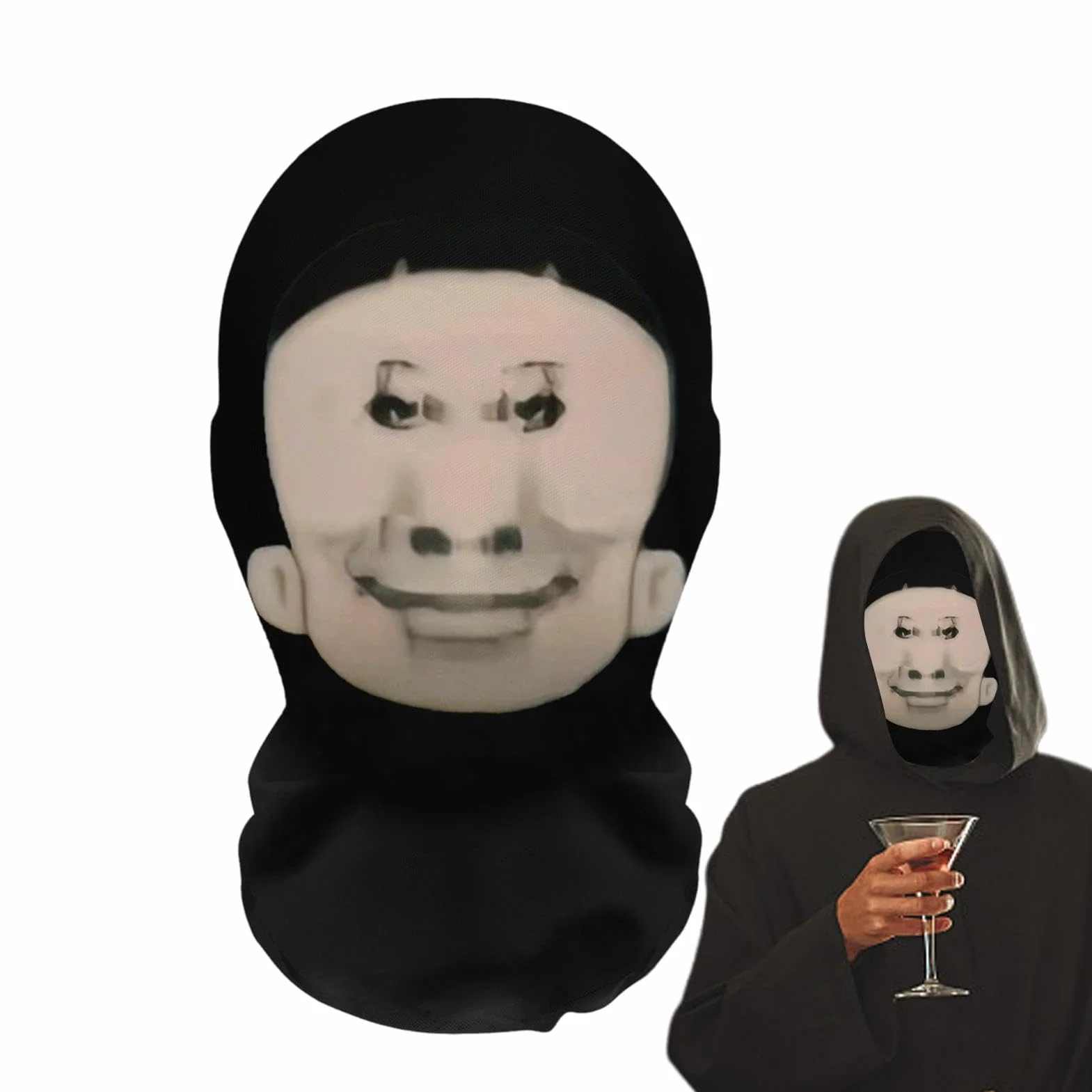 Cool Headgear Face Cover Copertura Integrale per Costume Realistica Accessorio Cosplay Adulti