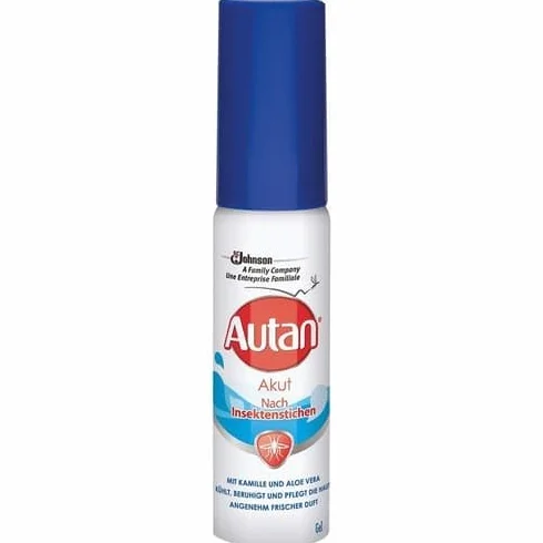 Autan Gel Al Applicare su Corpo Und Volti Cresce Punture Insetti, con Camomilla Und Aloe Vera, 25 Ml, Autan Acuto Gel