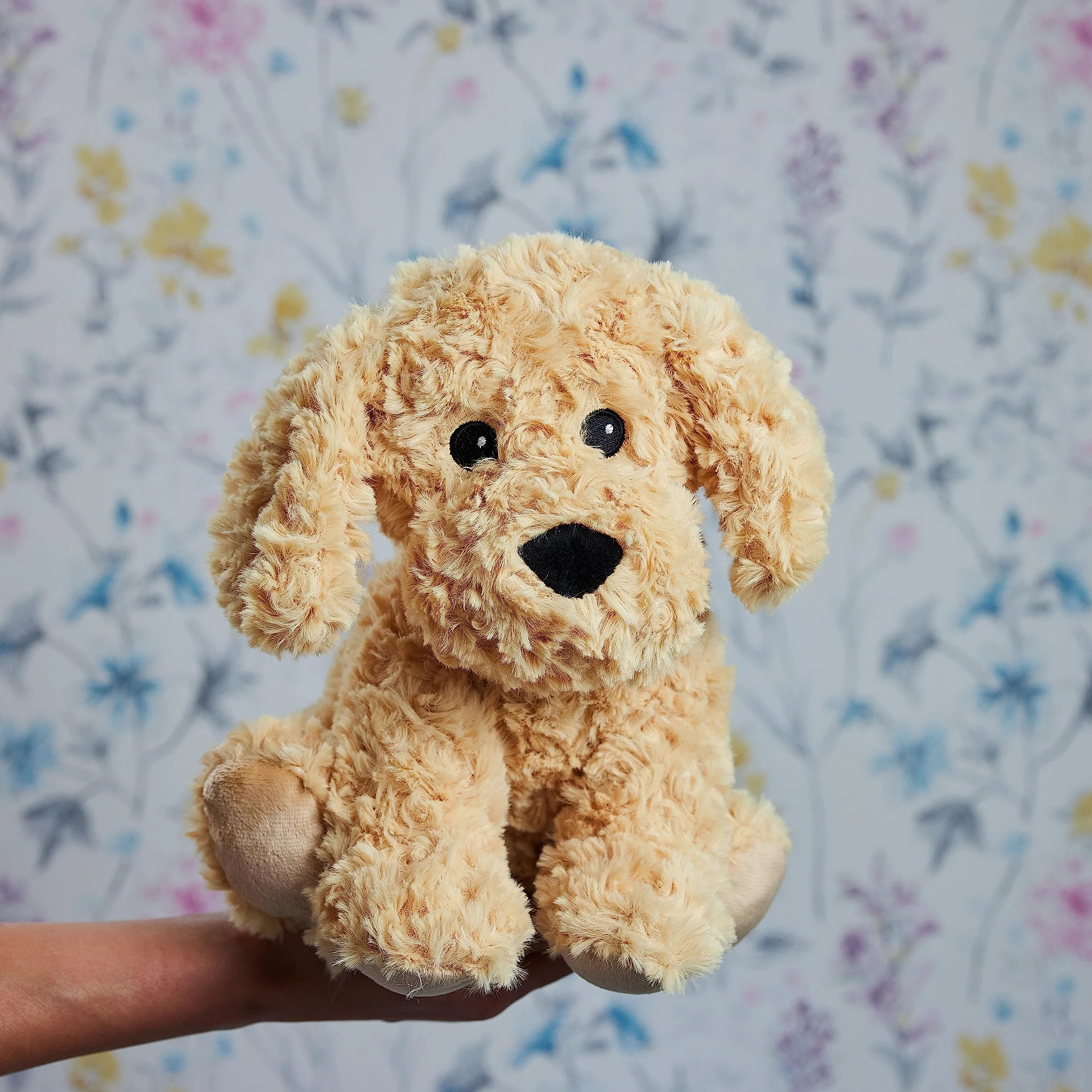 Warmies Peluche Cockapoo Borsa di Grano Riscaldabile al Microonde, Cuscinetto Termico Ponderato con Profumo di Lavanda Francese, Morbido Scaldino di Grano da Coccolare