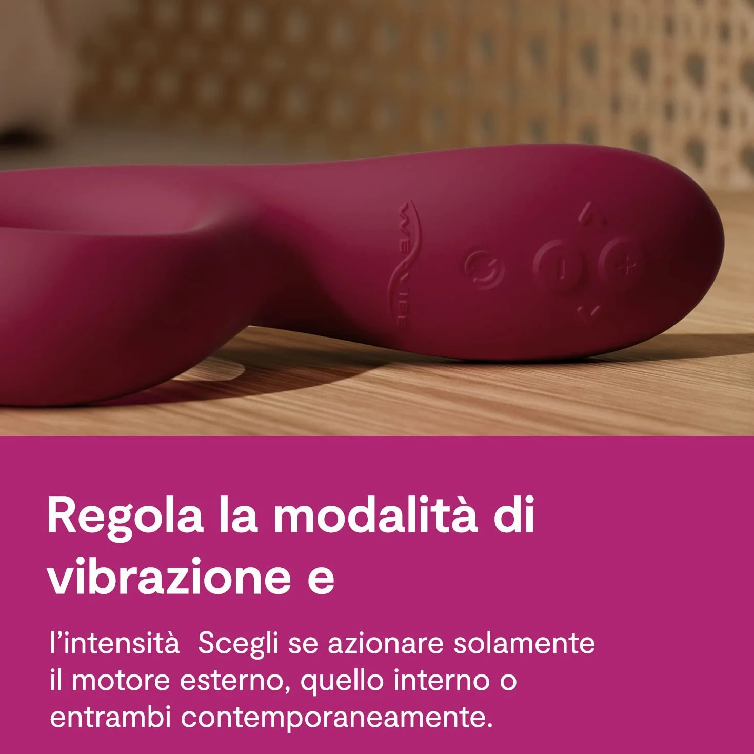 We-Vibe Nova 2 Vibratore Rabbit per Donna - Clitoride e Punto G - 10+ modalità - Flessibile - Doppia stimolazione - Controllo App a distanza - Stimolatore Massaggiatore Clitorideo - Impermeabile