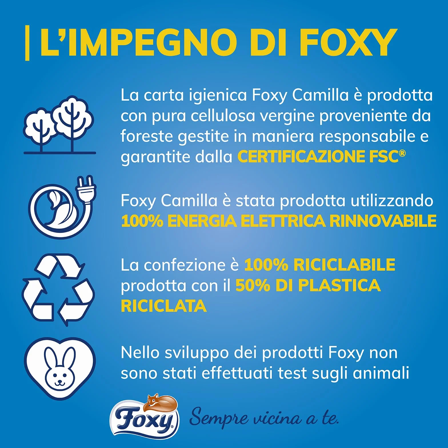 Carta igienica 3 veli profumata alla camomilla 56 rotoli 160 strappi PEFC riciclabile
