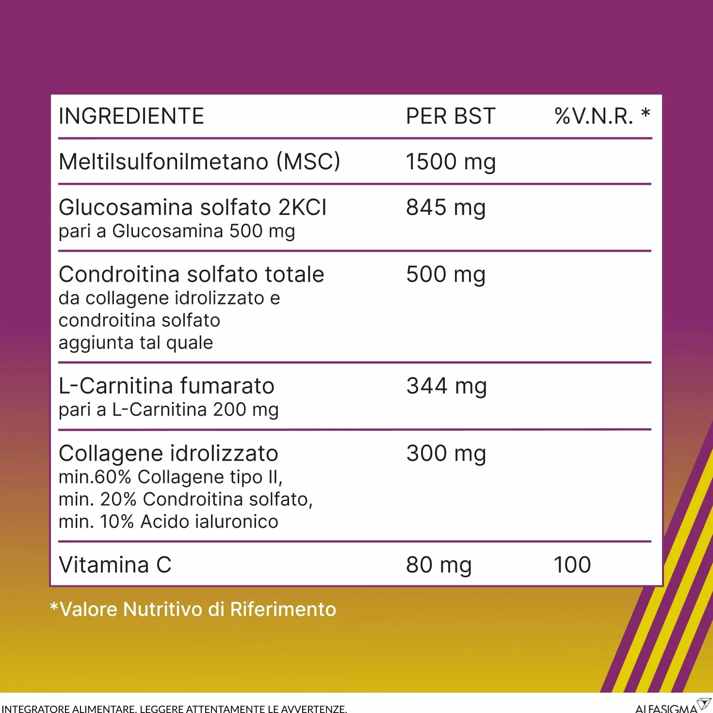 Amedial Plus, Integratore Alimentare per il Benessere delle Ossa e delle Cartilagini, 20 Bustine da 5mg da Sciogliere in Acqua